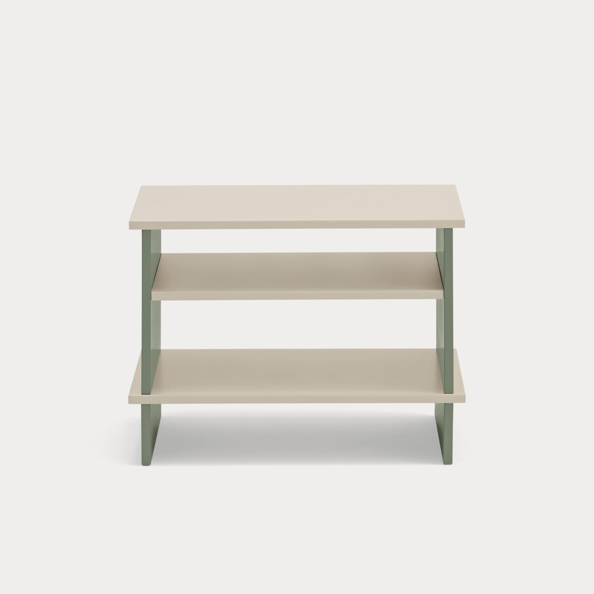 INARI Bedside table sand/green - front