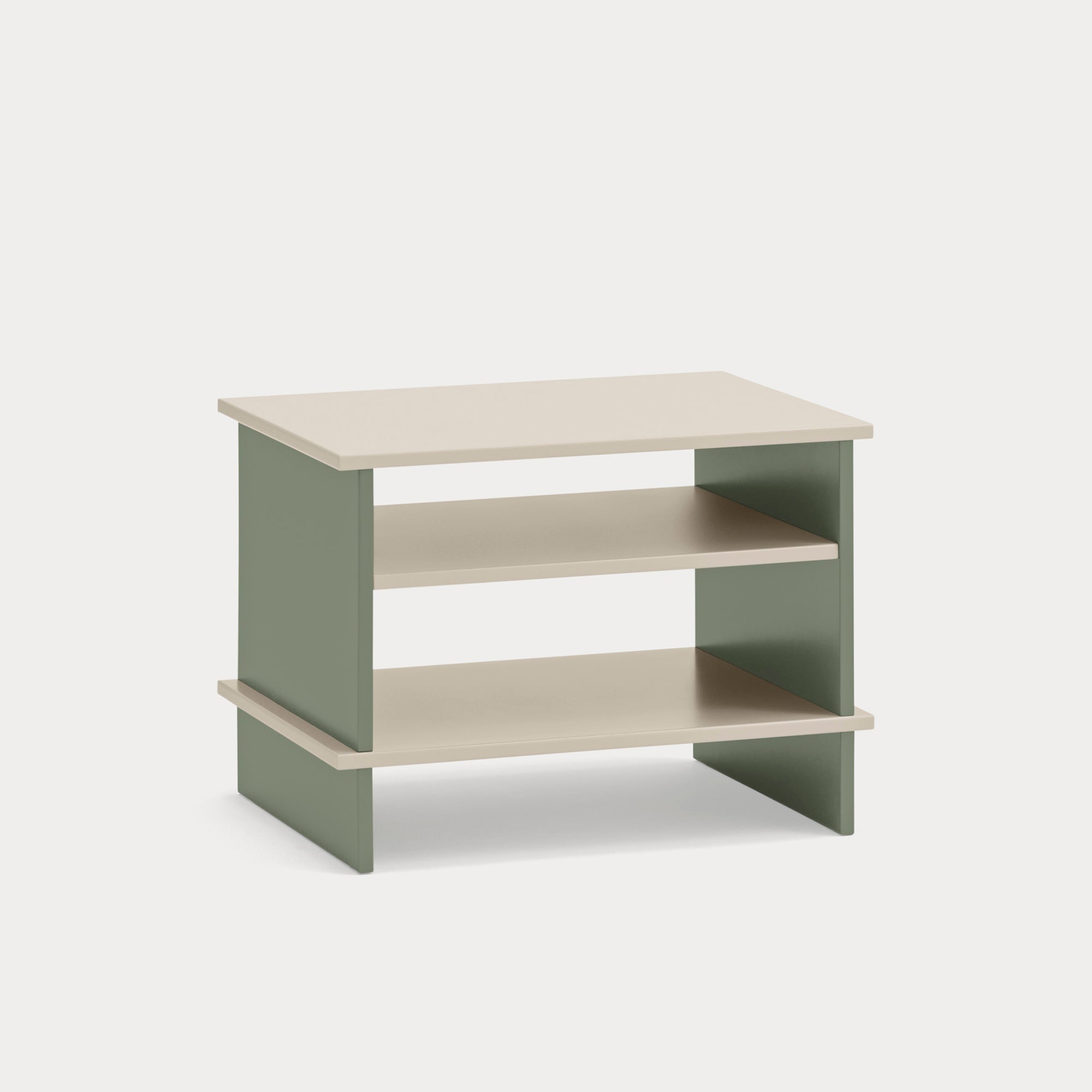 INARI Bedside table sand/green - corner