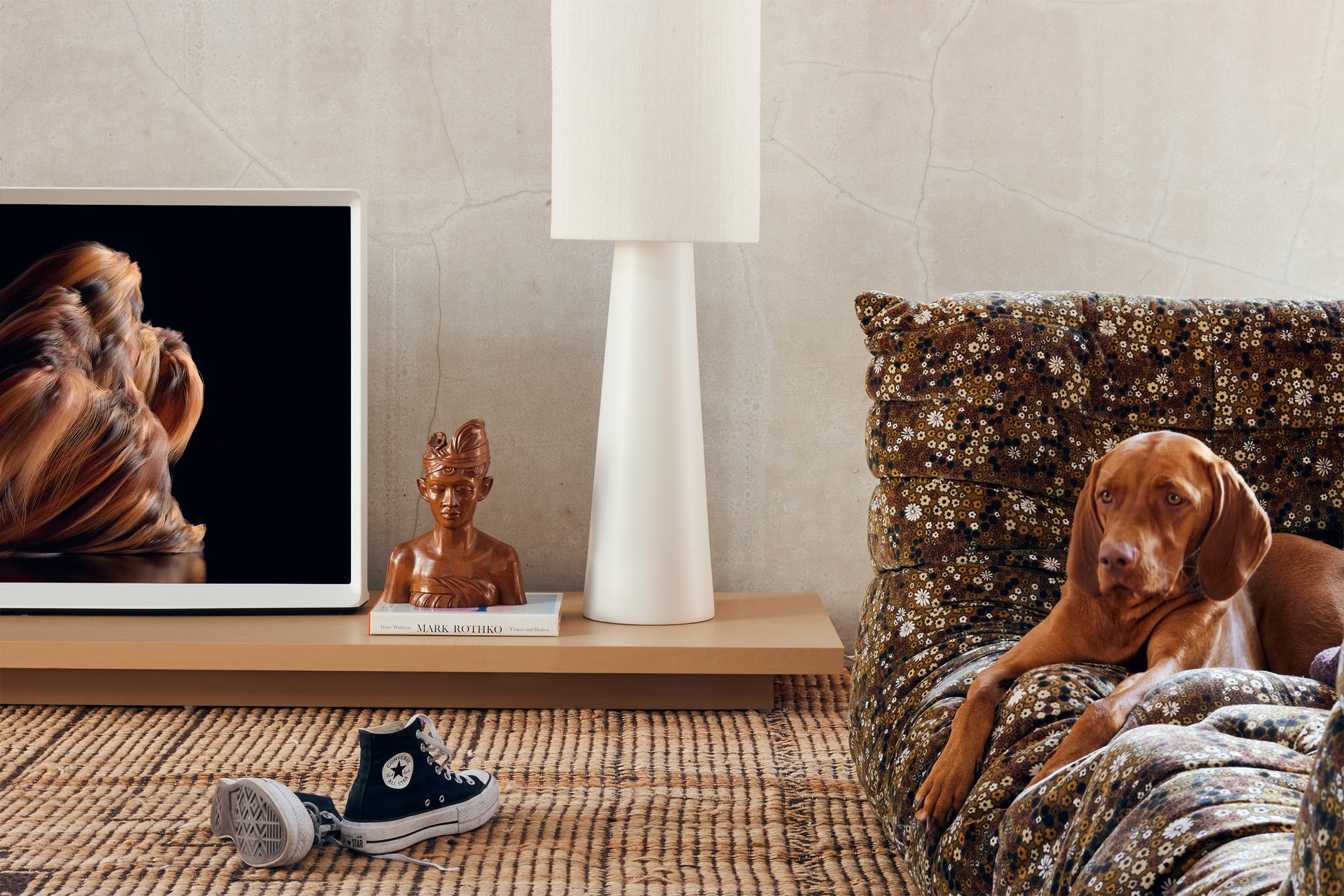 Cone floor lamp base XL cream - ambient