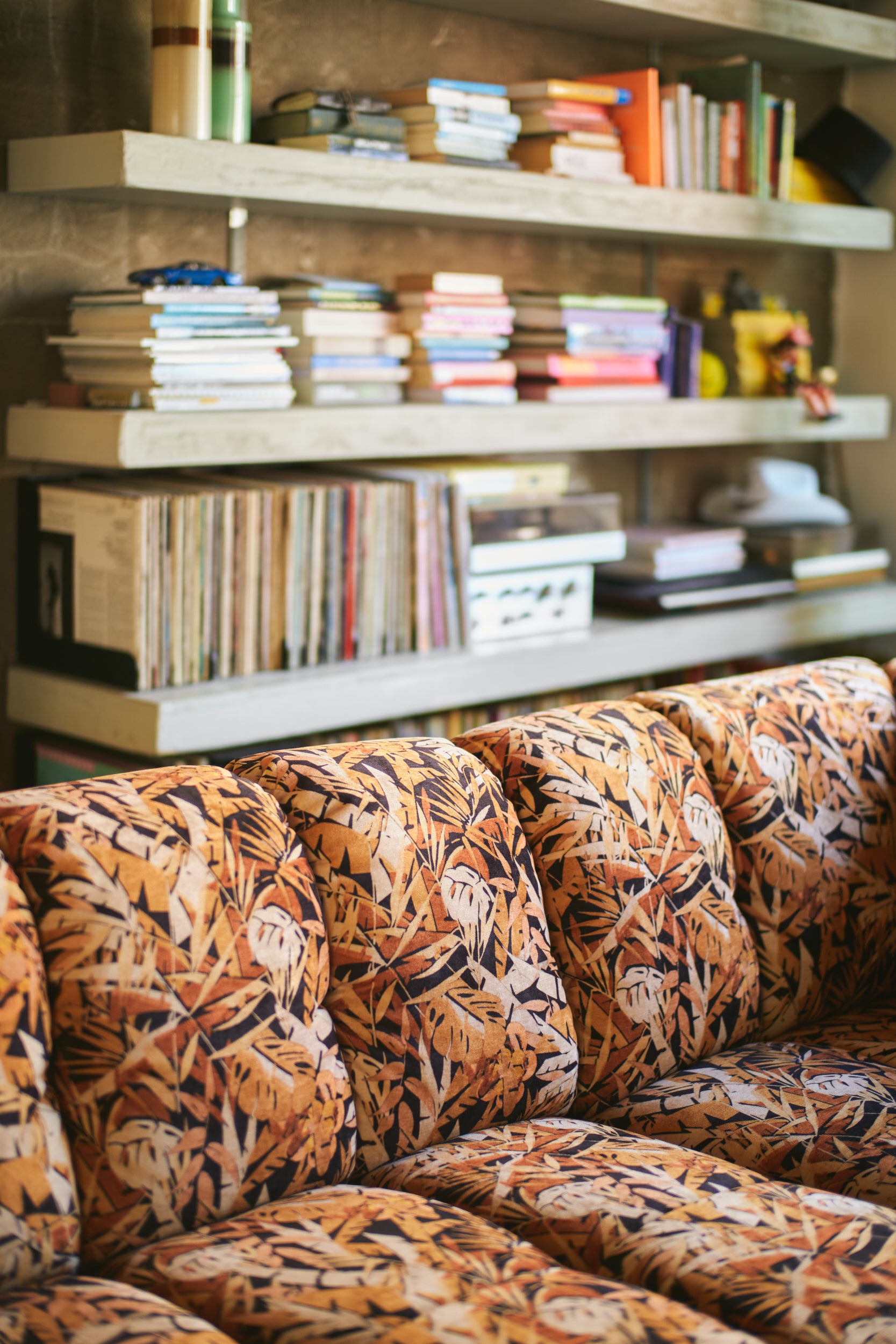 Wave couch: middle small, printed hollywood - det