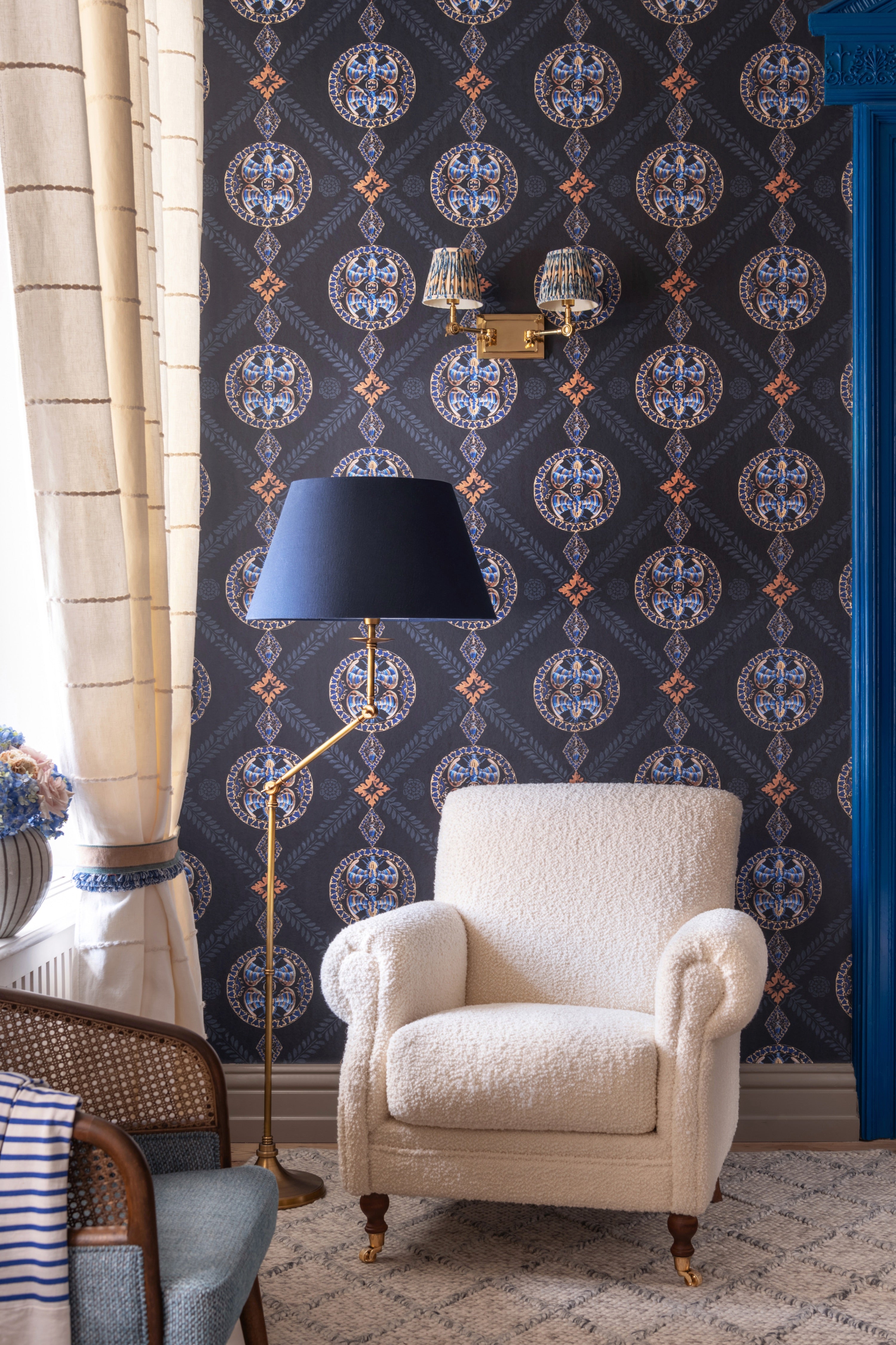 Abeille indigo tapet - life