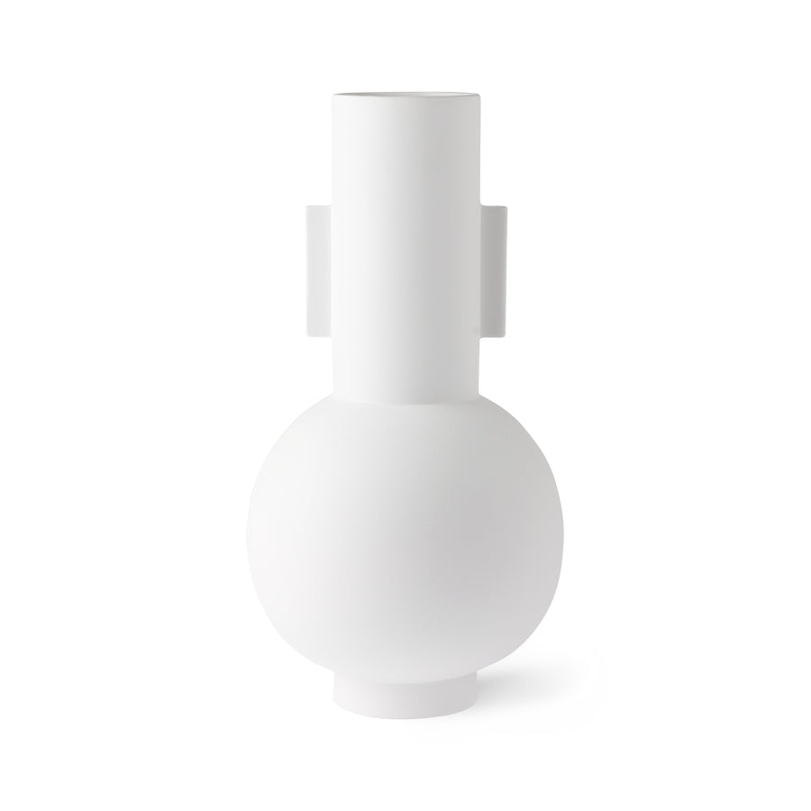 vaza matt white L- front