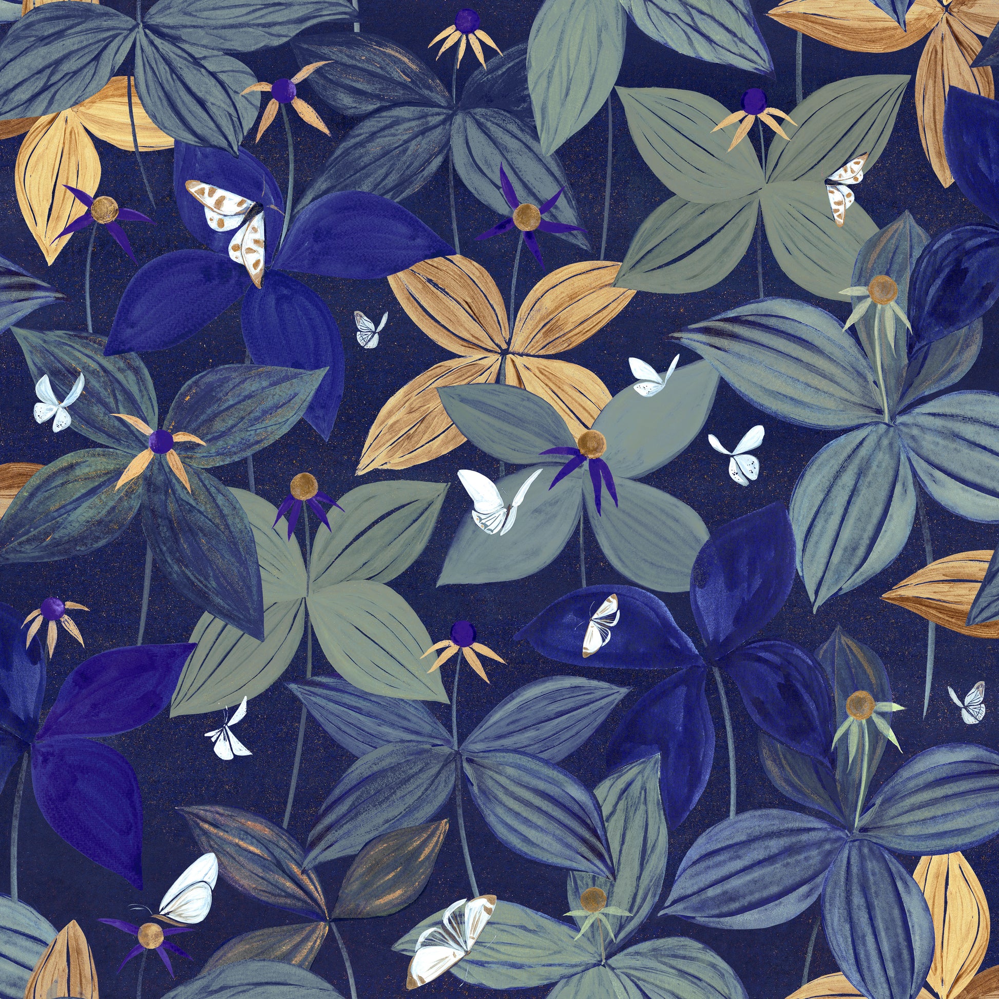 tapet Among butterflies 1 - flat