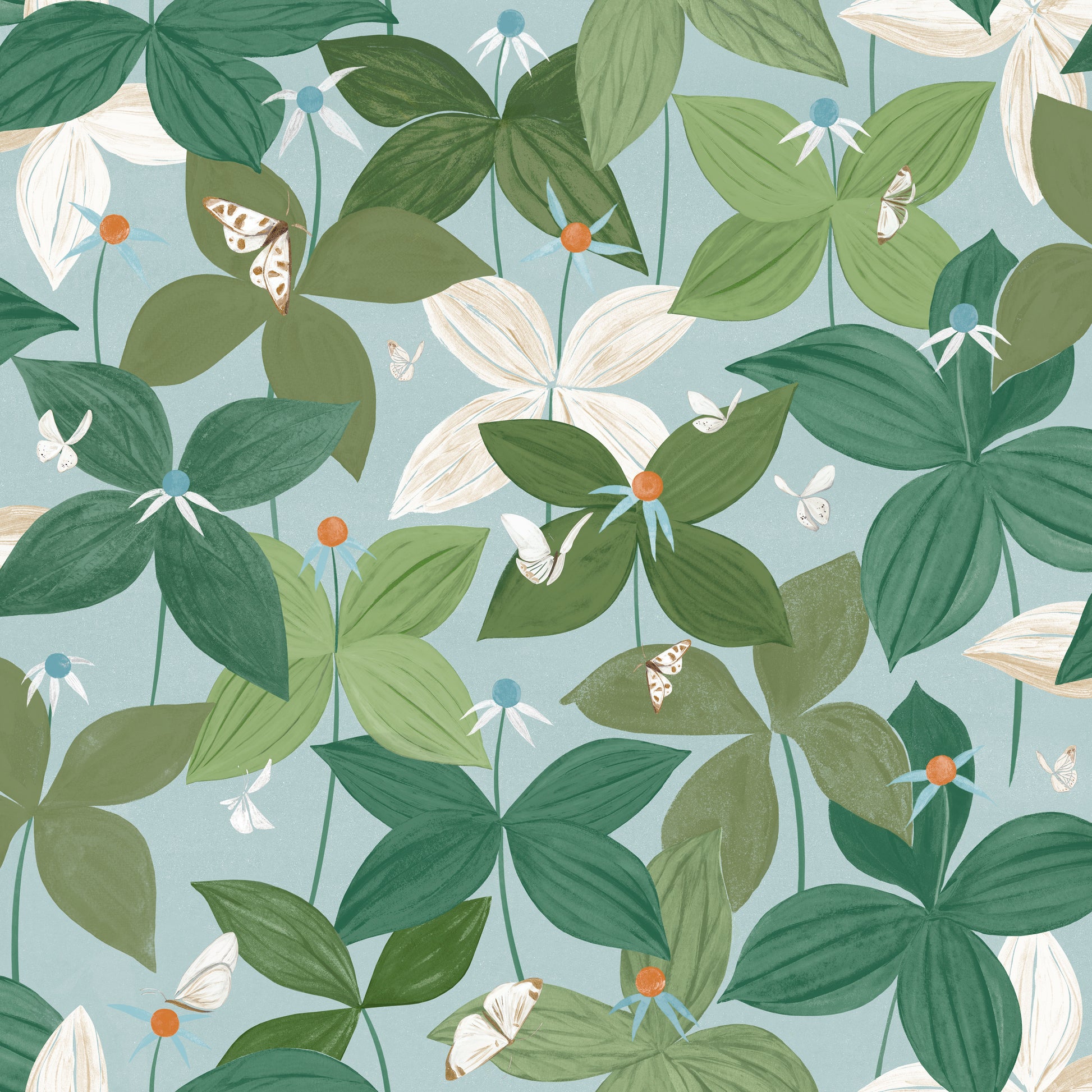 tapet Among butterflies 3 - flat