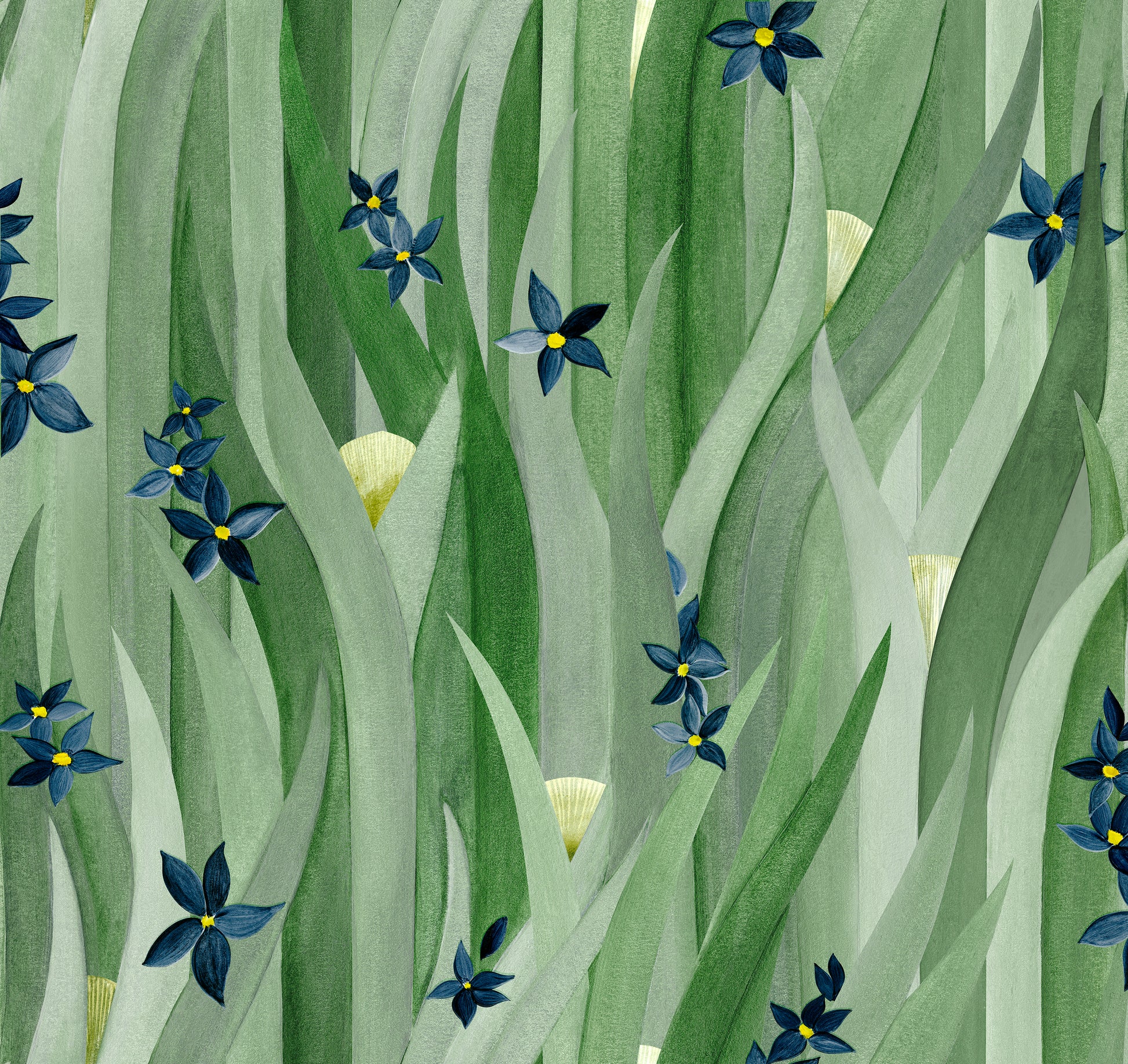 tapet Grass Waves 1 - flat