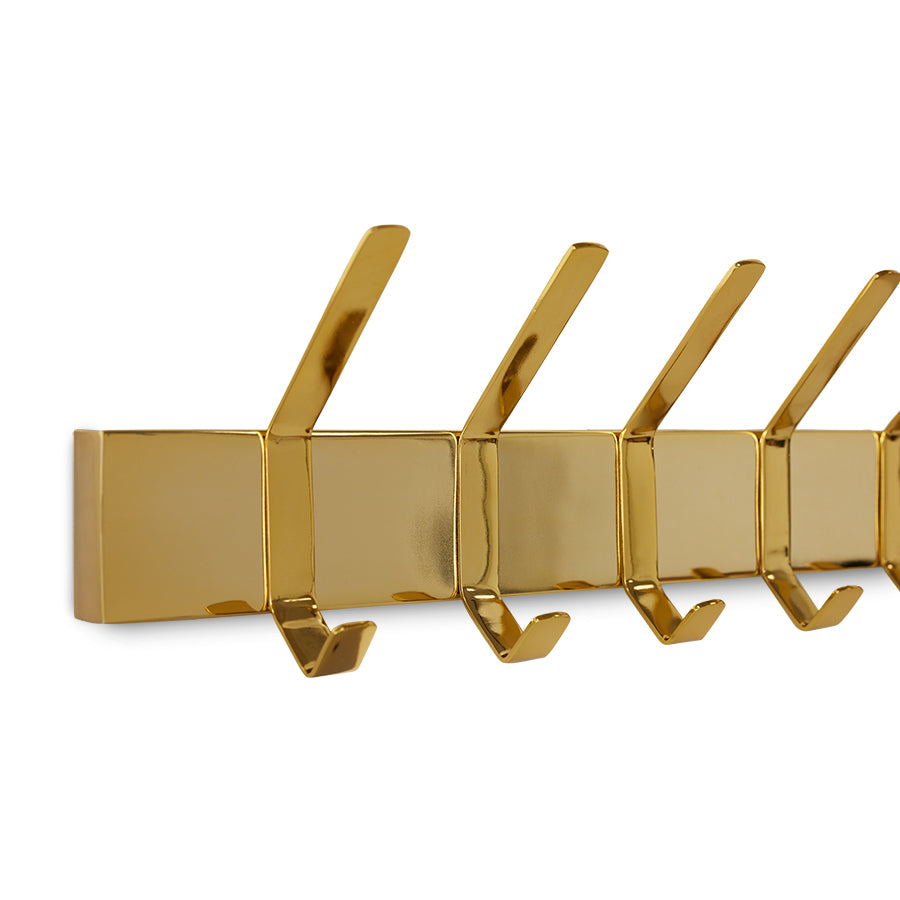 Clothing hook L brass - det