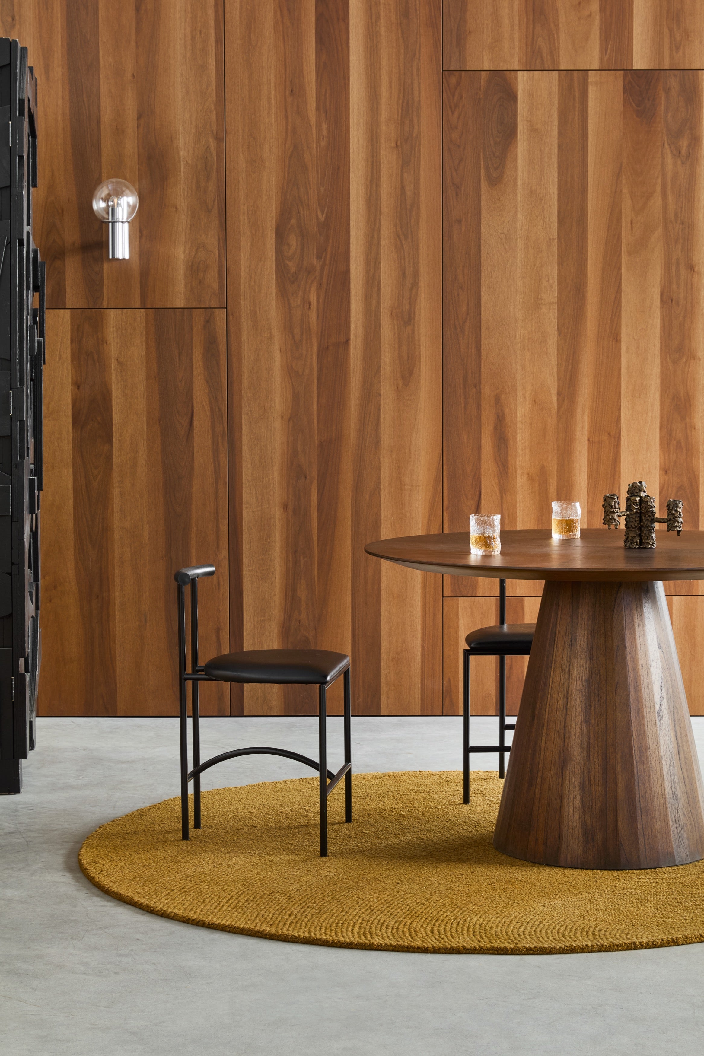 Decor Echo ochre round - life