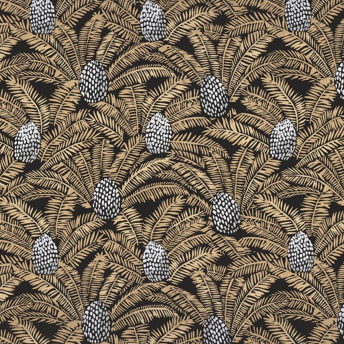 Palmeta black-flat