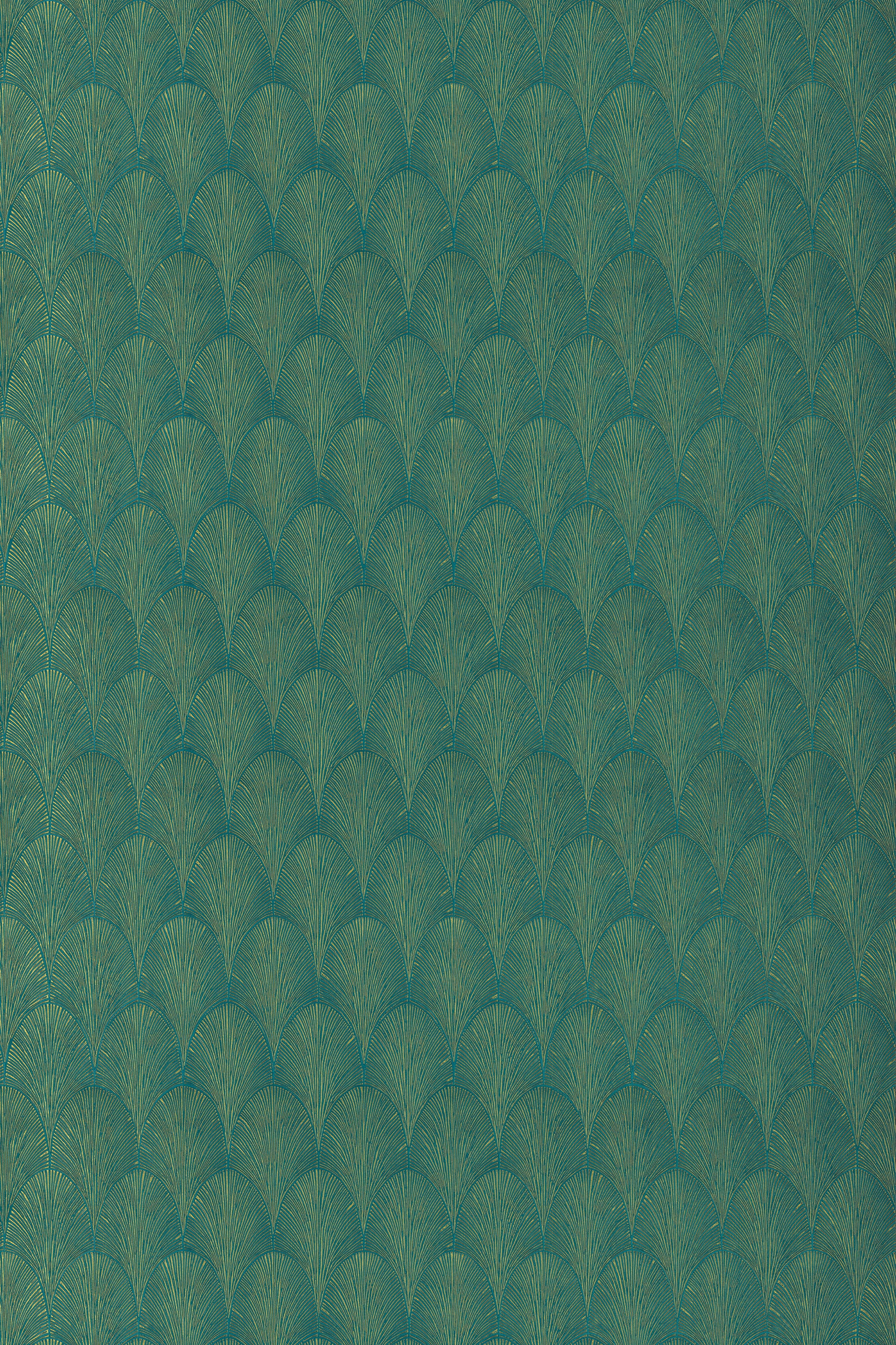 Tourmaline Emerald green, Gold-flat