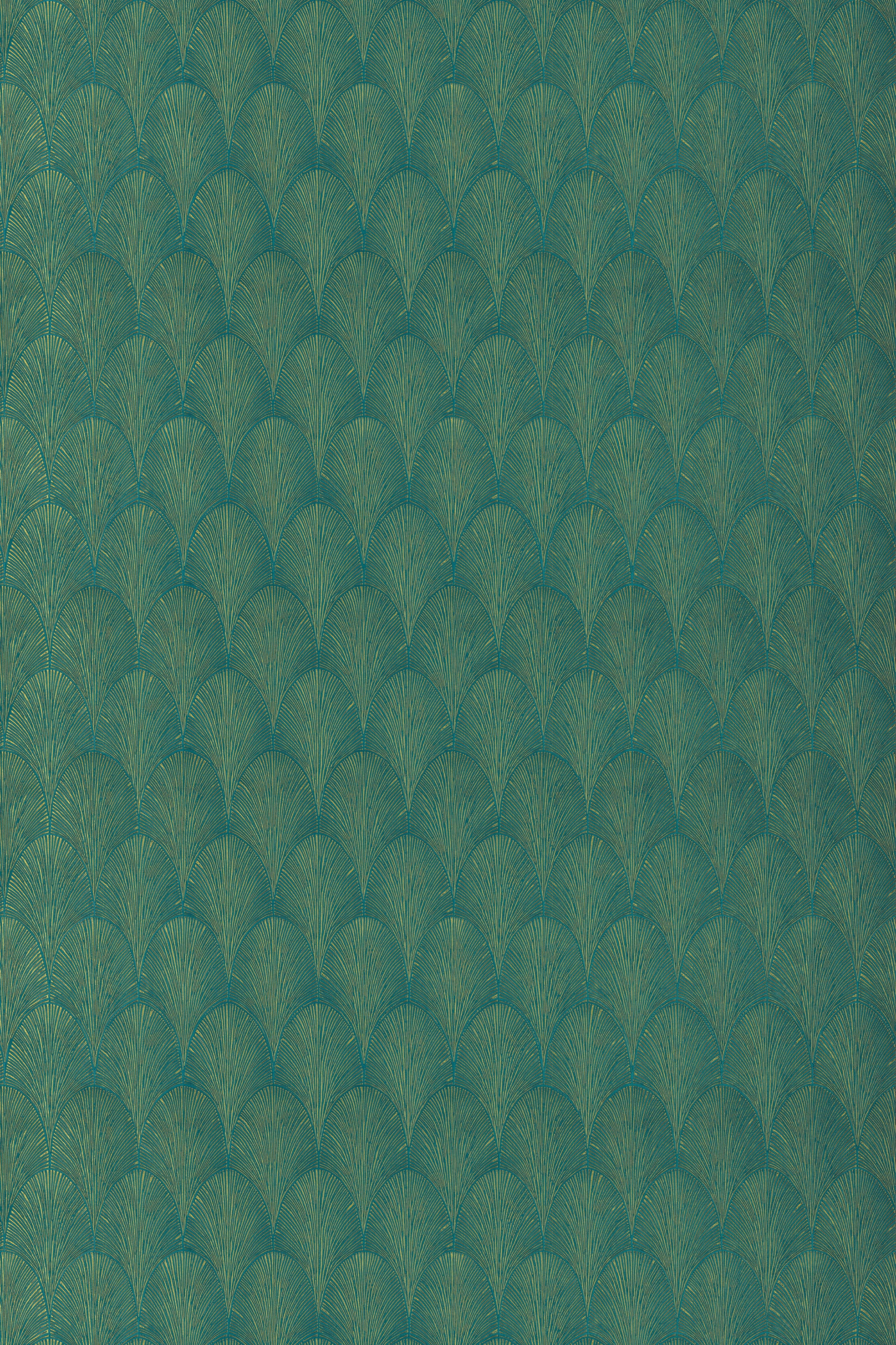 Tourmaline Emerald green, Gold-flat