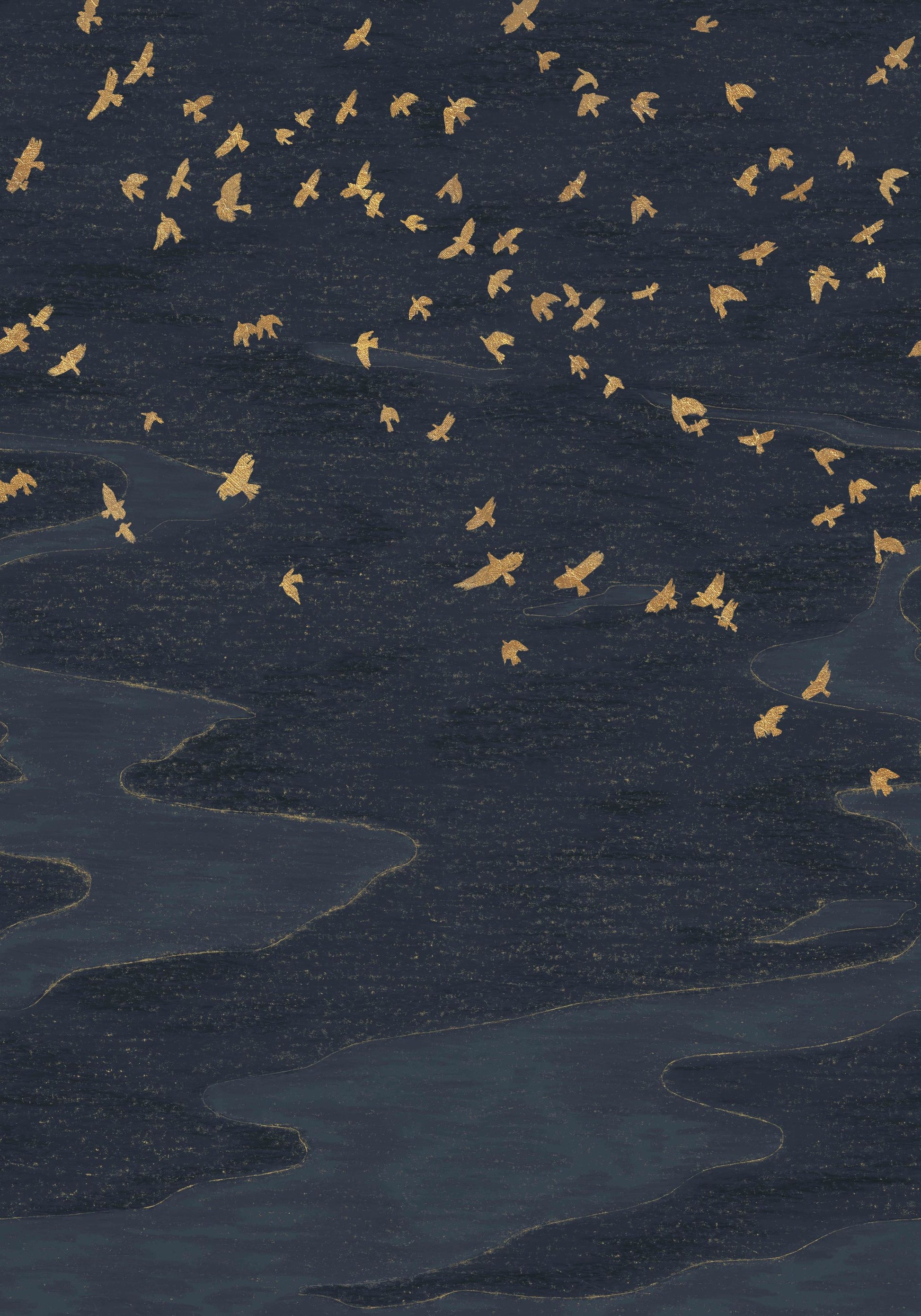 migration navy - flat
