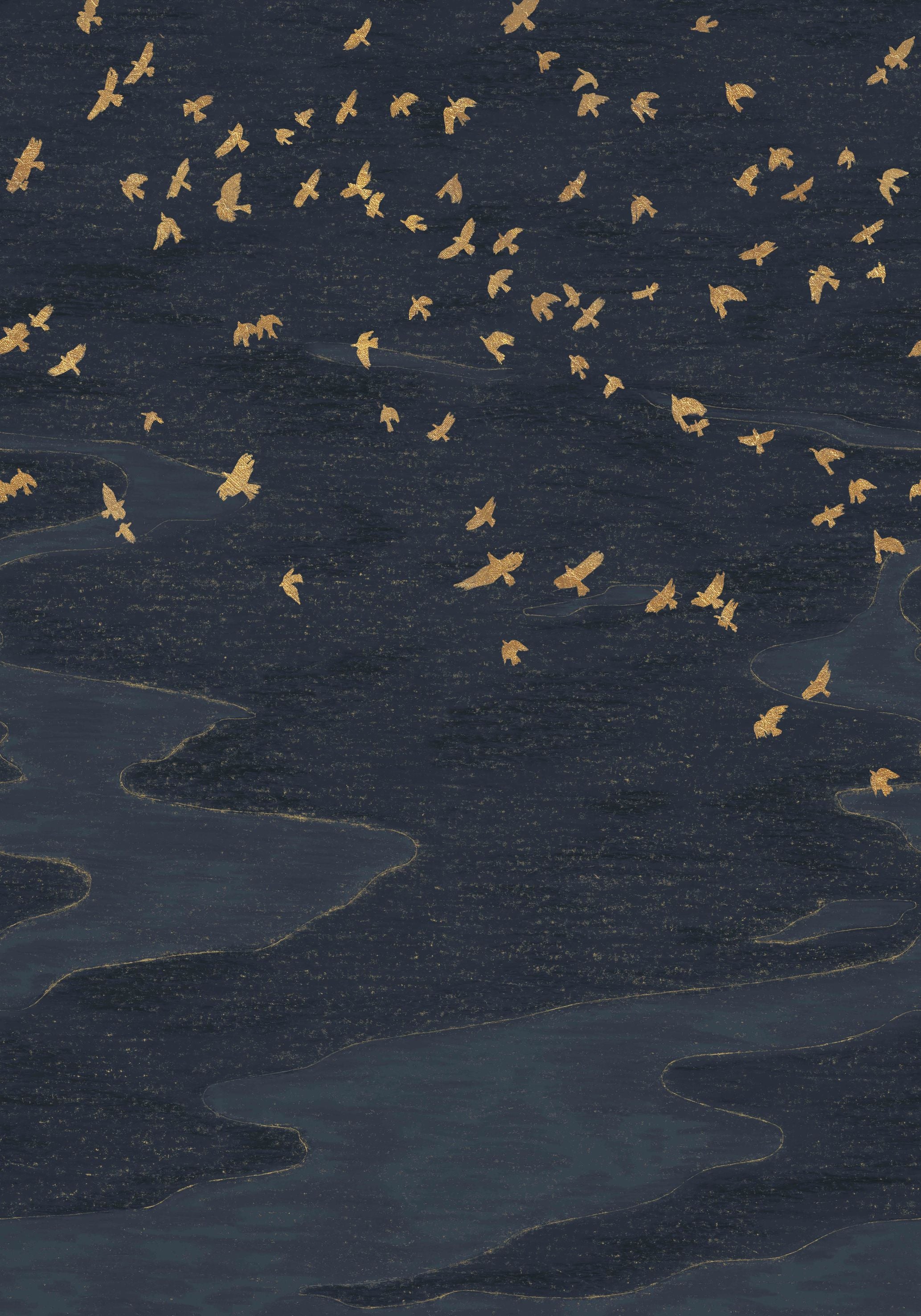 migration navy - flat