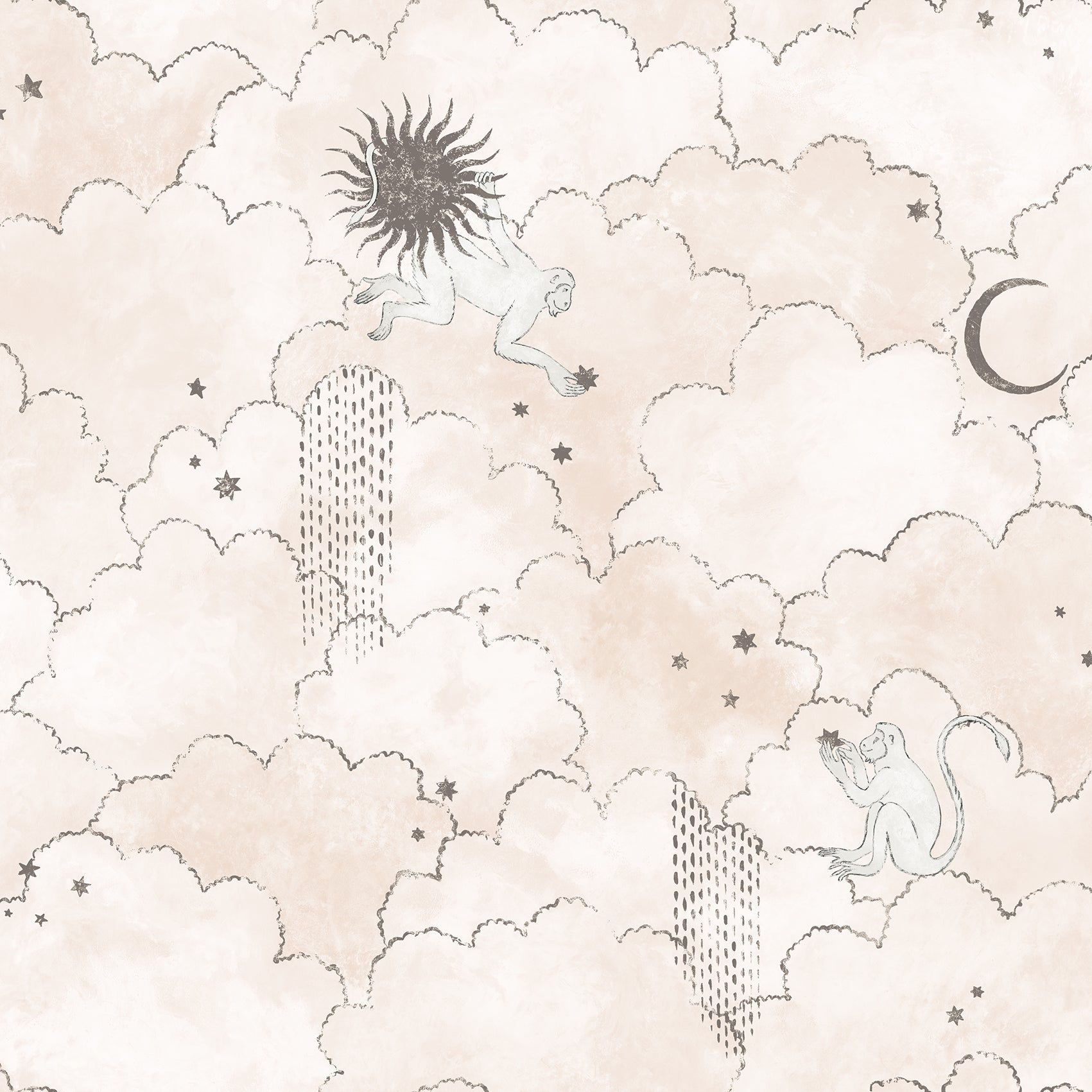 tapet Grand Stars & Monkeys 2 - flat