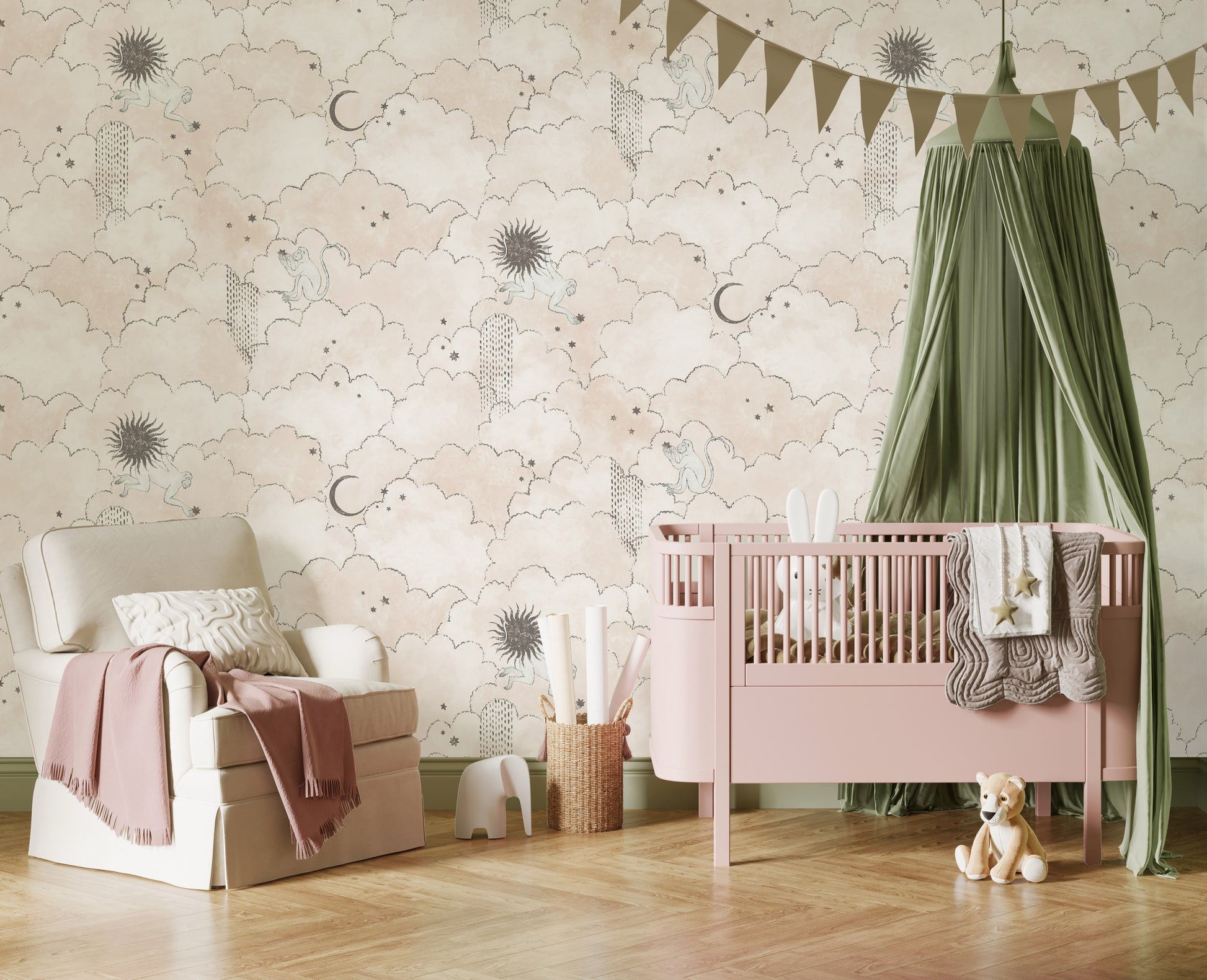 tapet Grand Stars & Monkeys 2 - life
