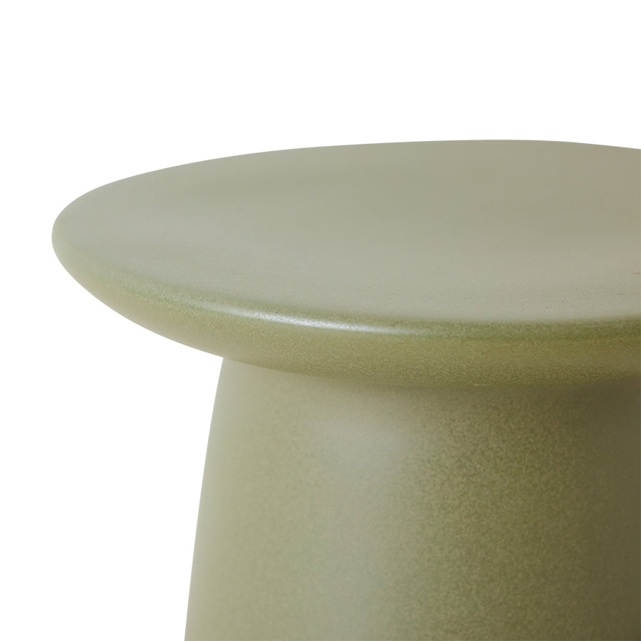 Earthenware side table army - det