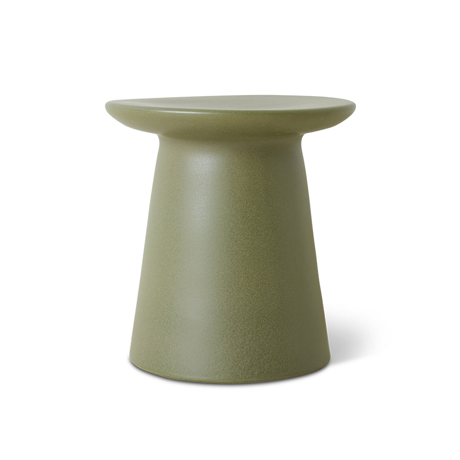 Earthenware side table M army - front