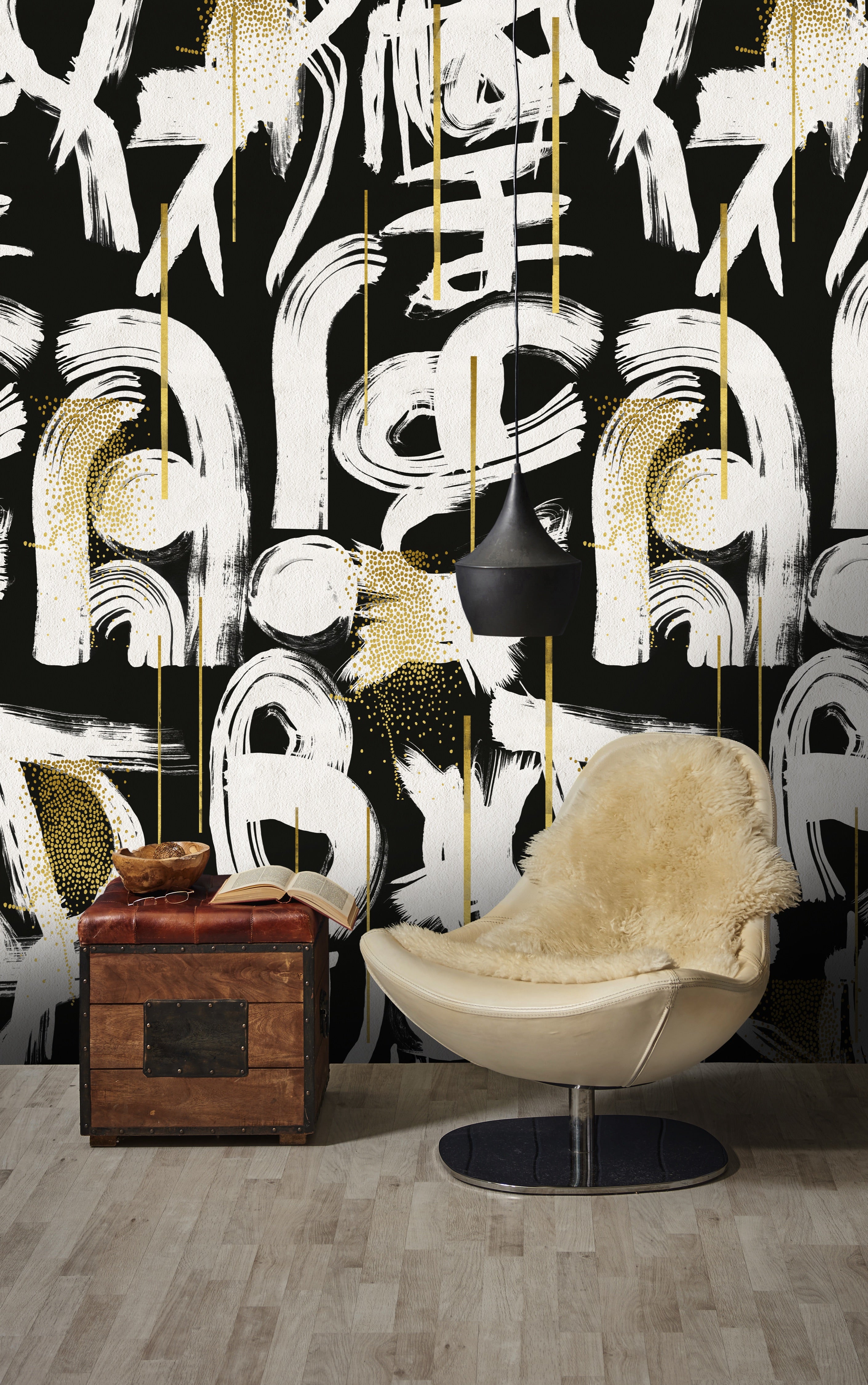 Gestural anthr tapet - life