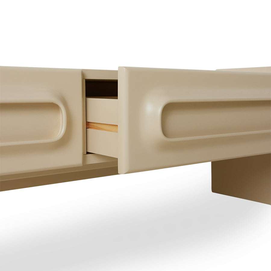 Space lowboard, cream -det