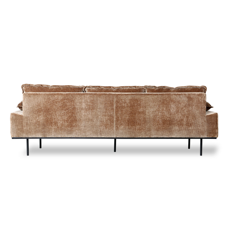 Retro sofa aged gold - back