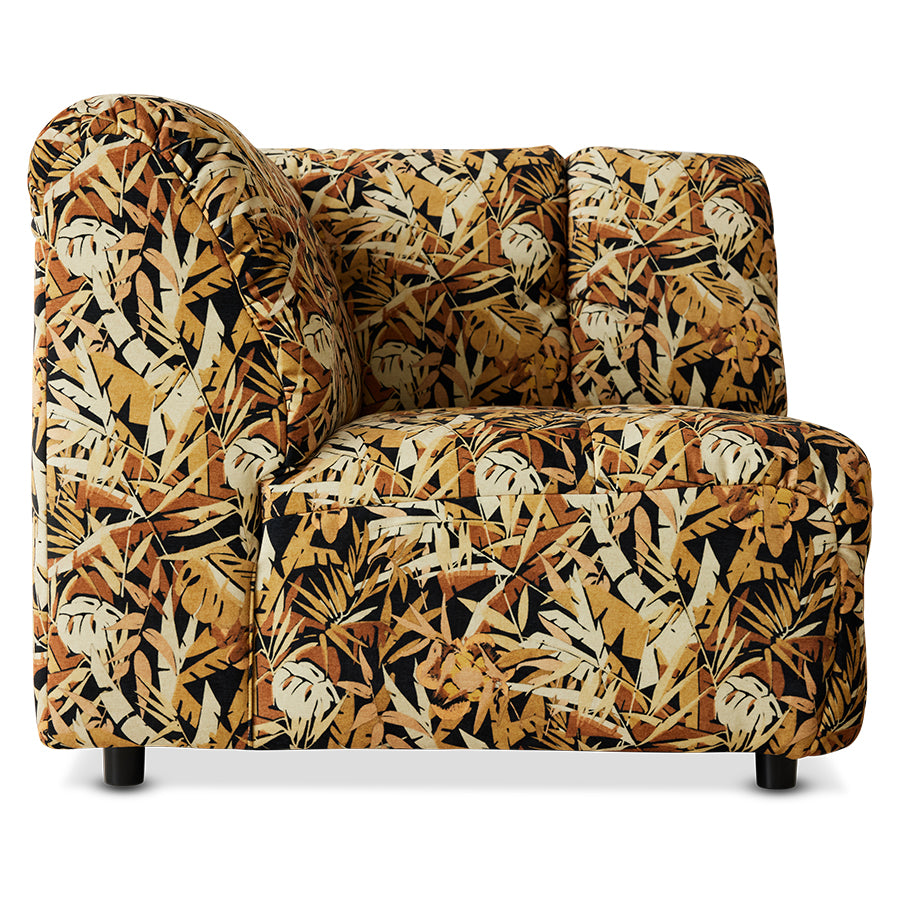 Wave couch: corner, printed hollywood - lat