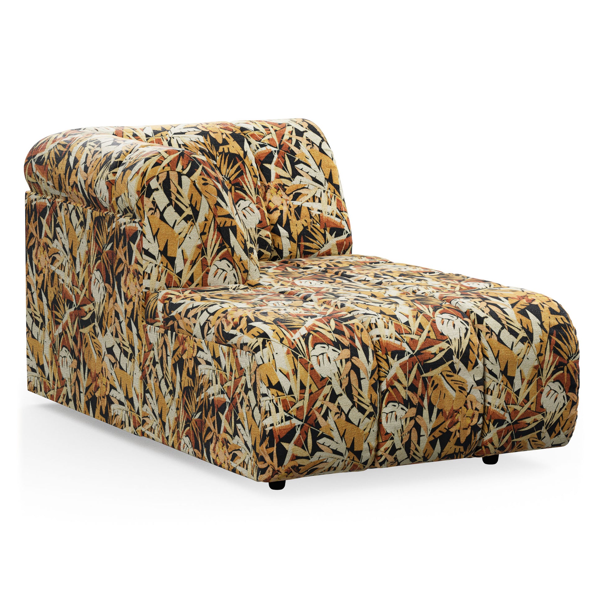 Wave couch: left divan, printed hollywood -lat