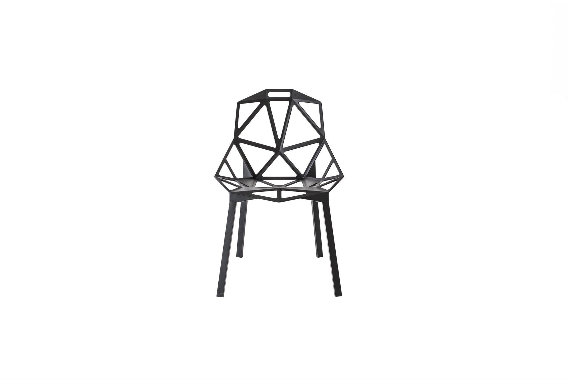 Chair one black - front