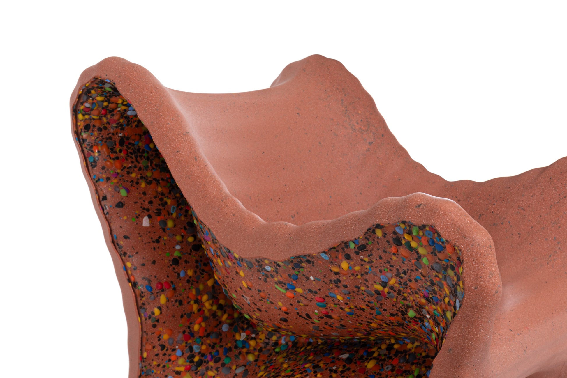 In-side armchair terracotta - det
