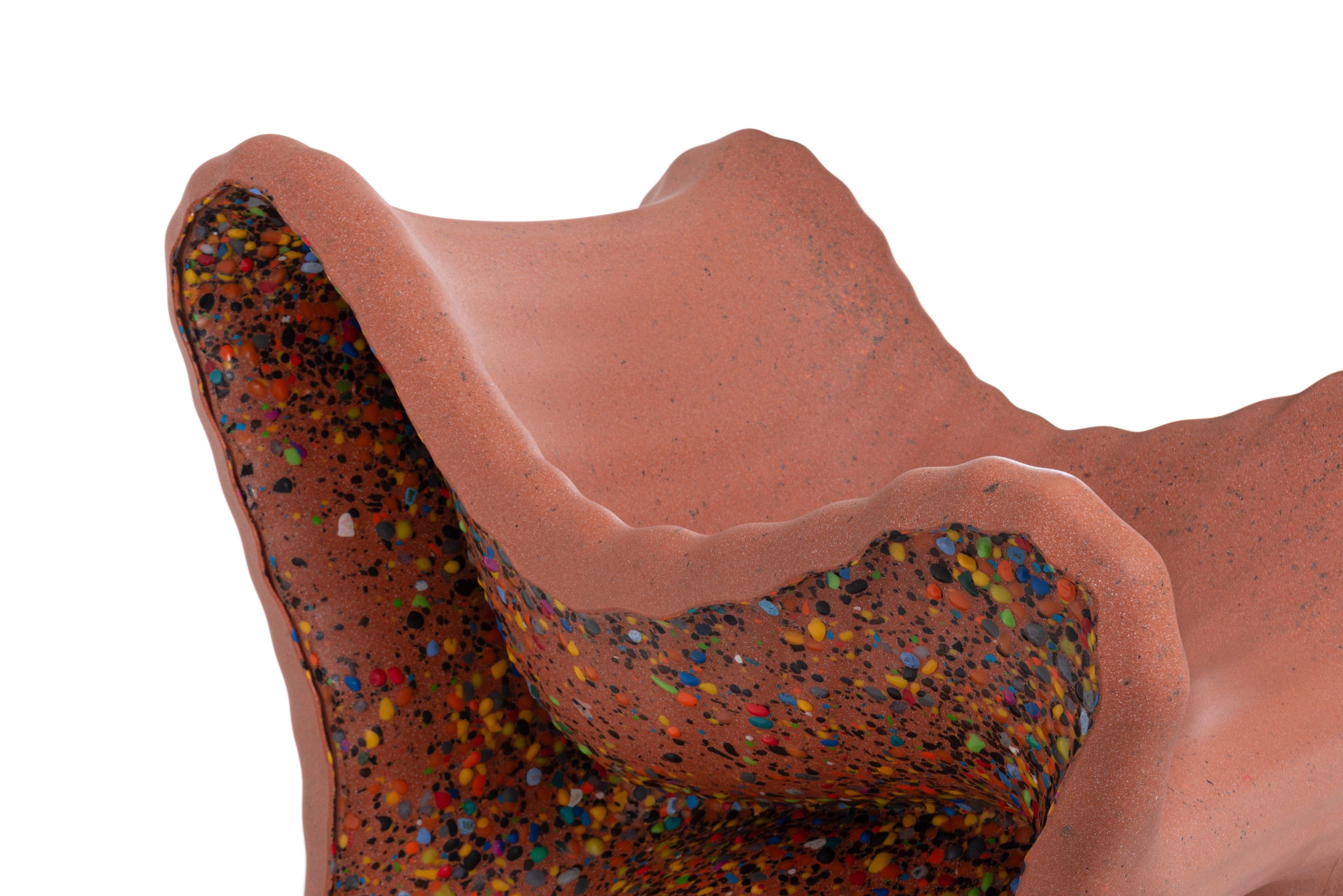 In-side armchair terracotta - det