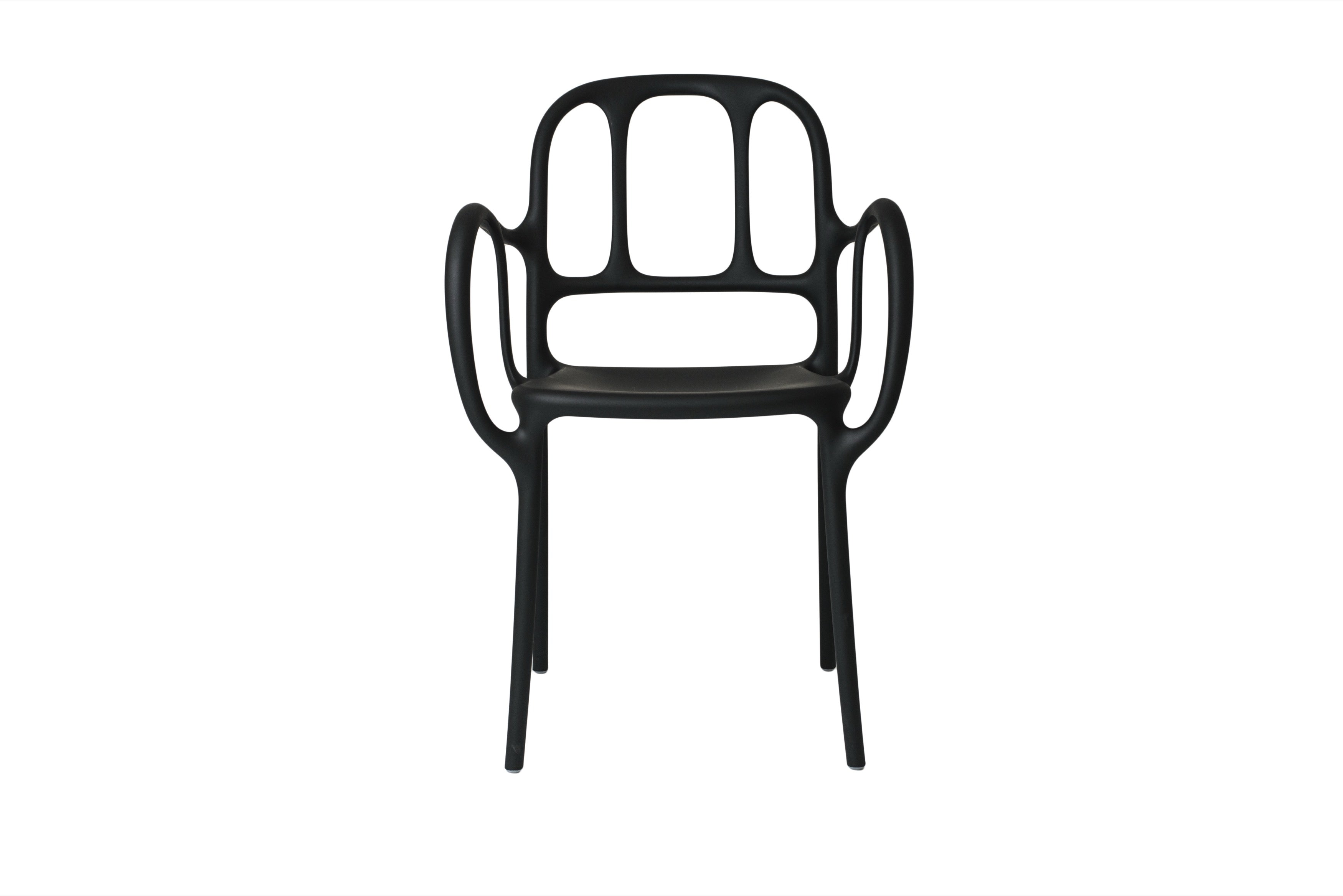 Mila chair black - front