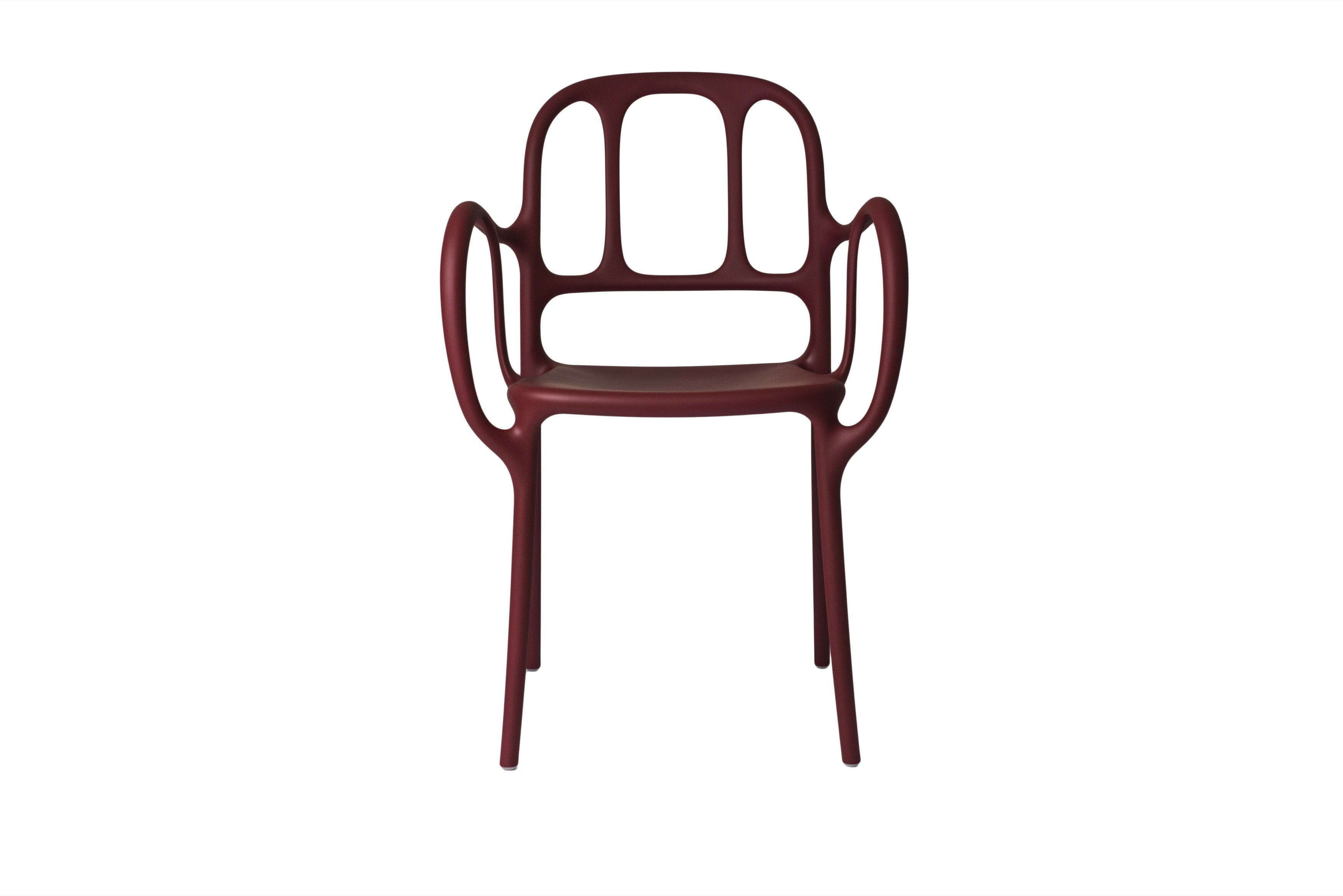 Mila chair red - front