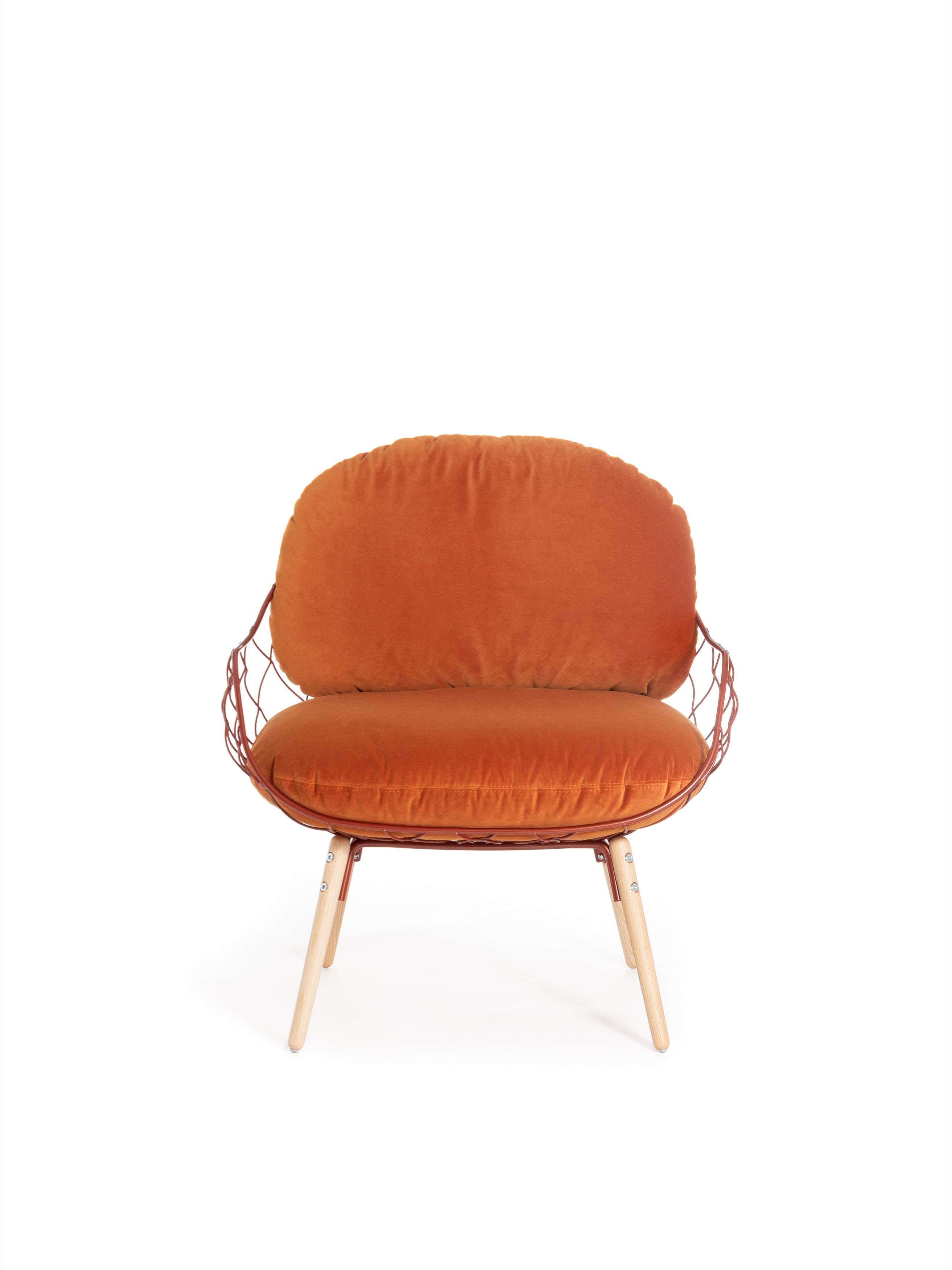 Pina armchair terracotta - front