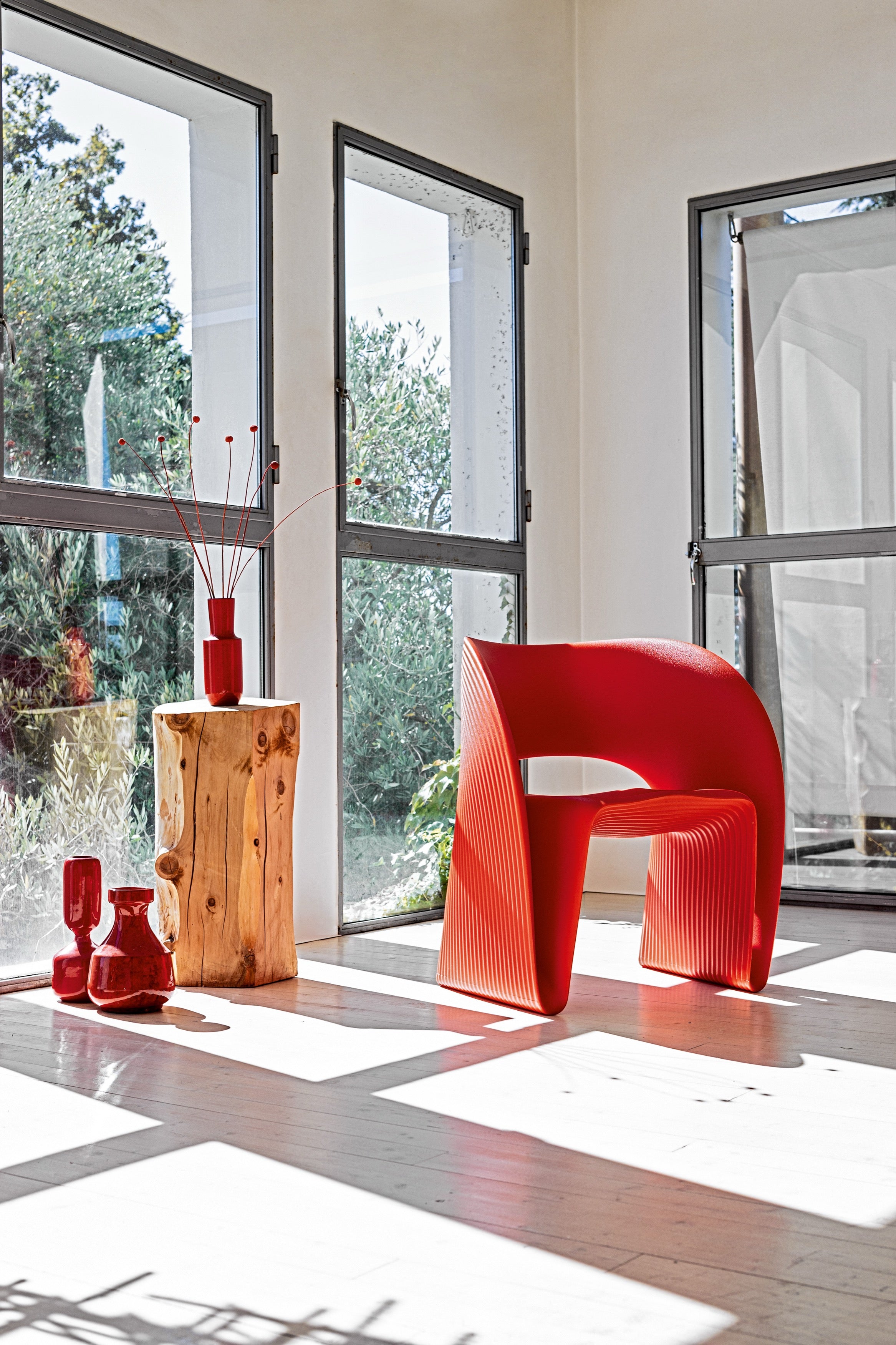 Raviolo armchair orange - lifestyle