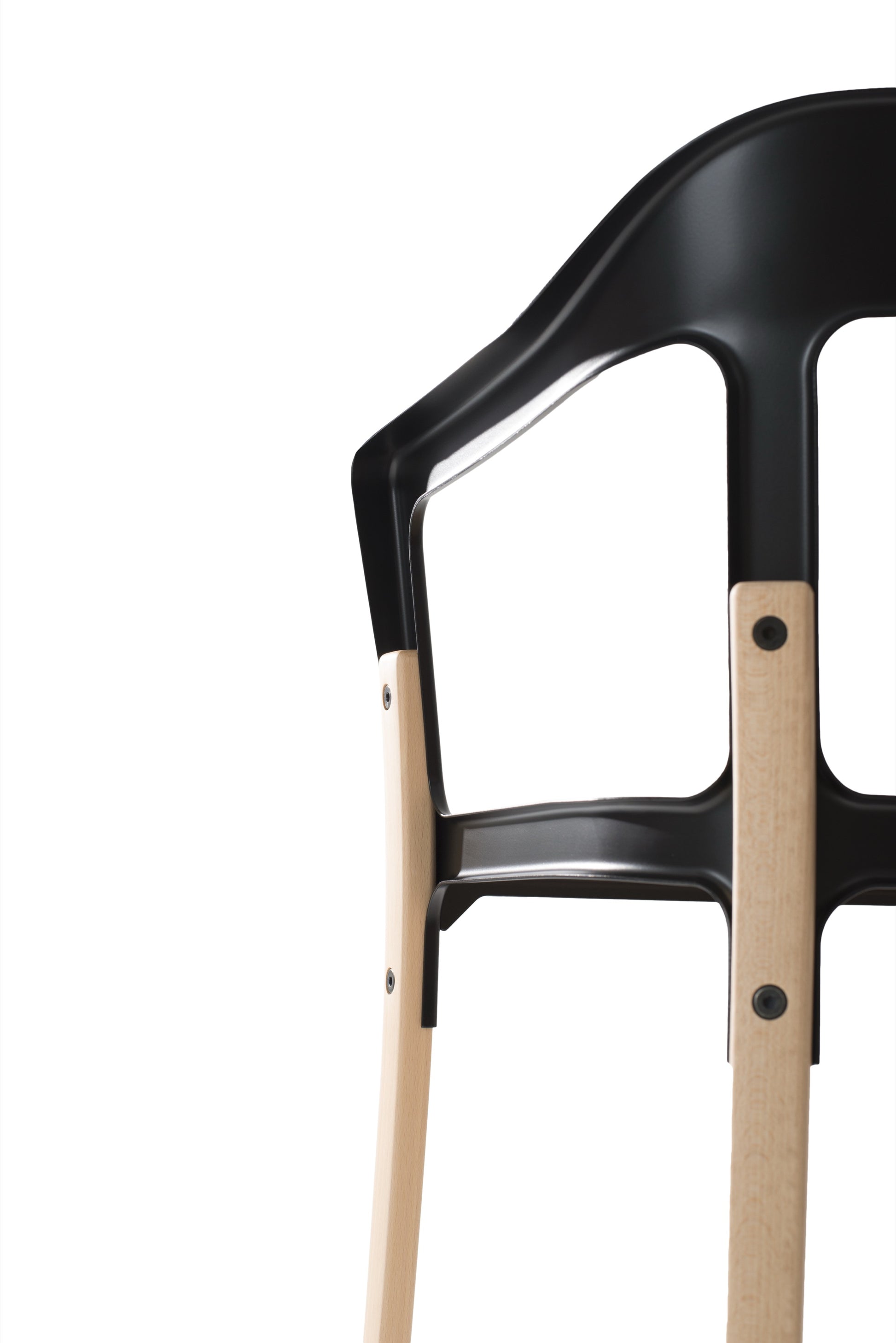Steelwood chair black - det