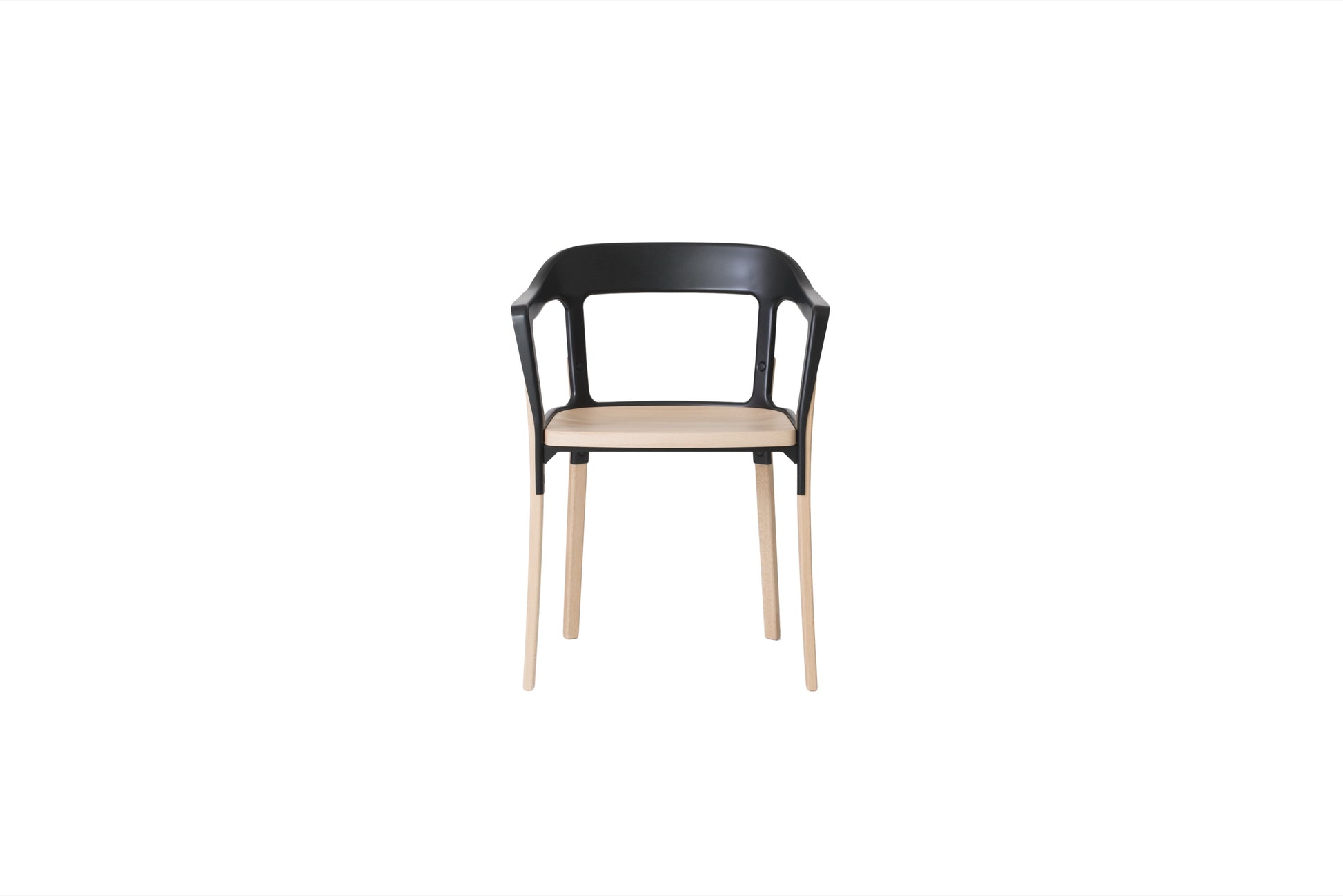 Steelwood chair black - front
