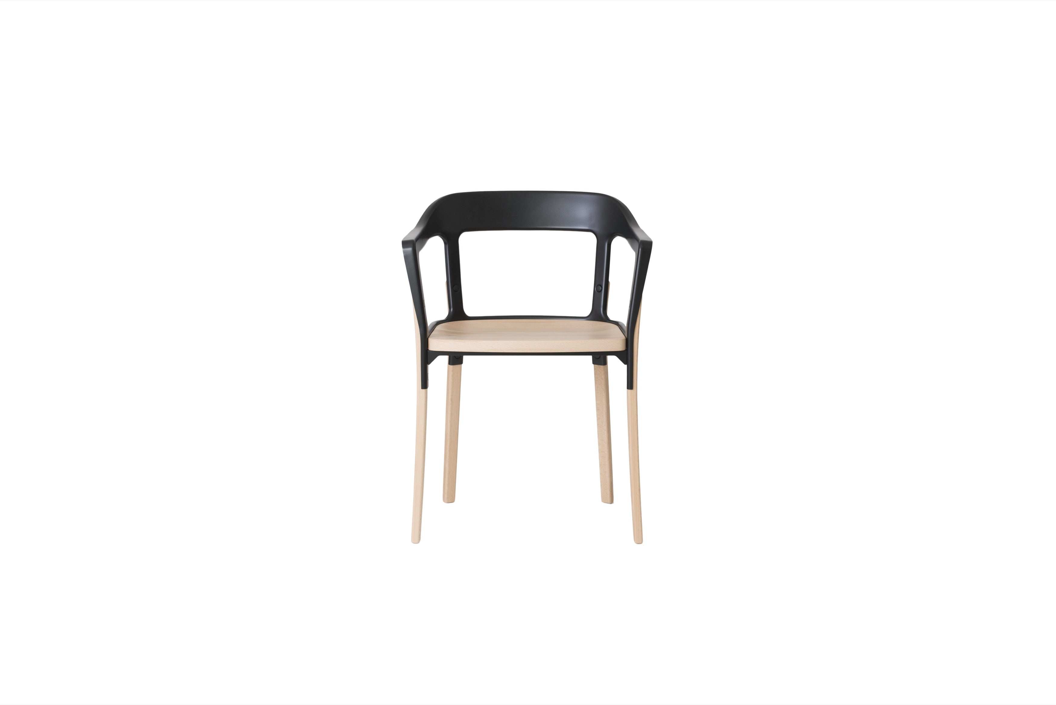 Steelwood chair black - front