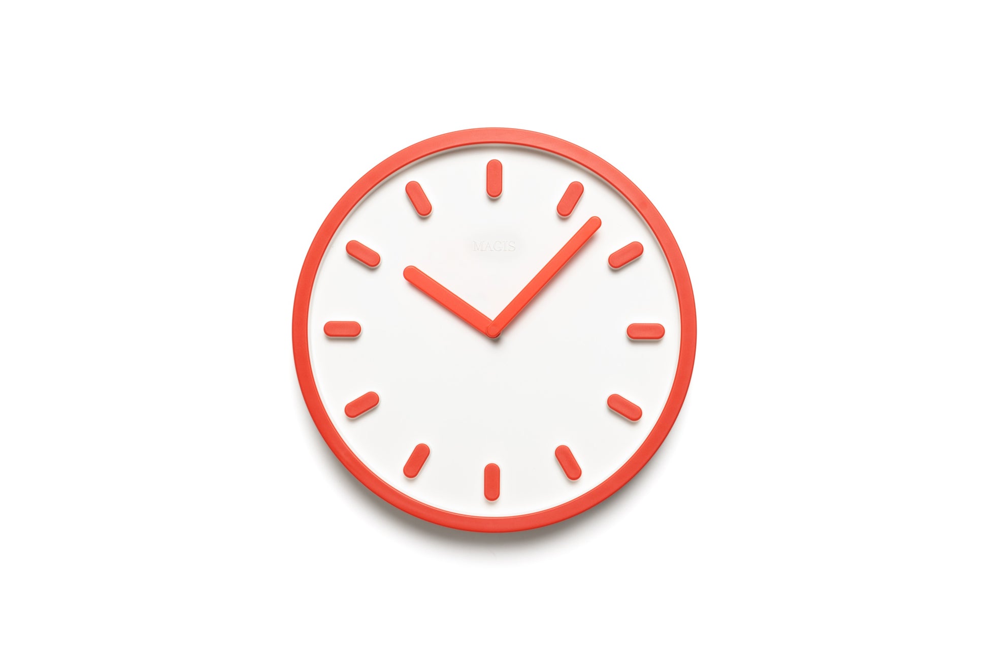 Tempo clock orange - front