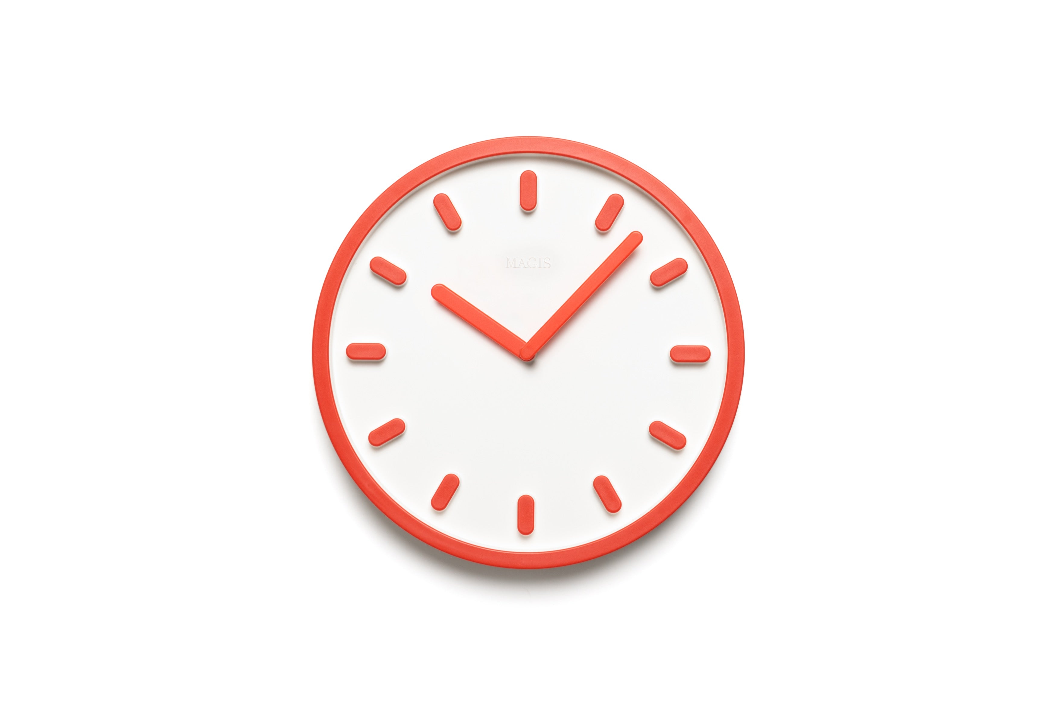 Tempo clock orange - front