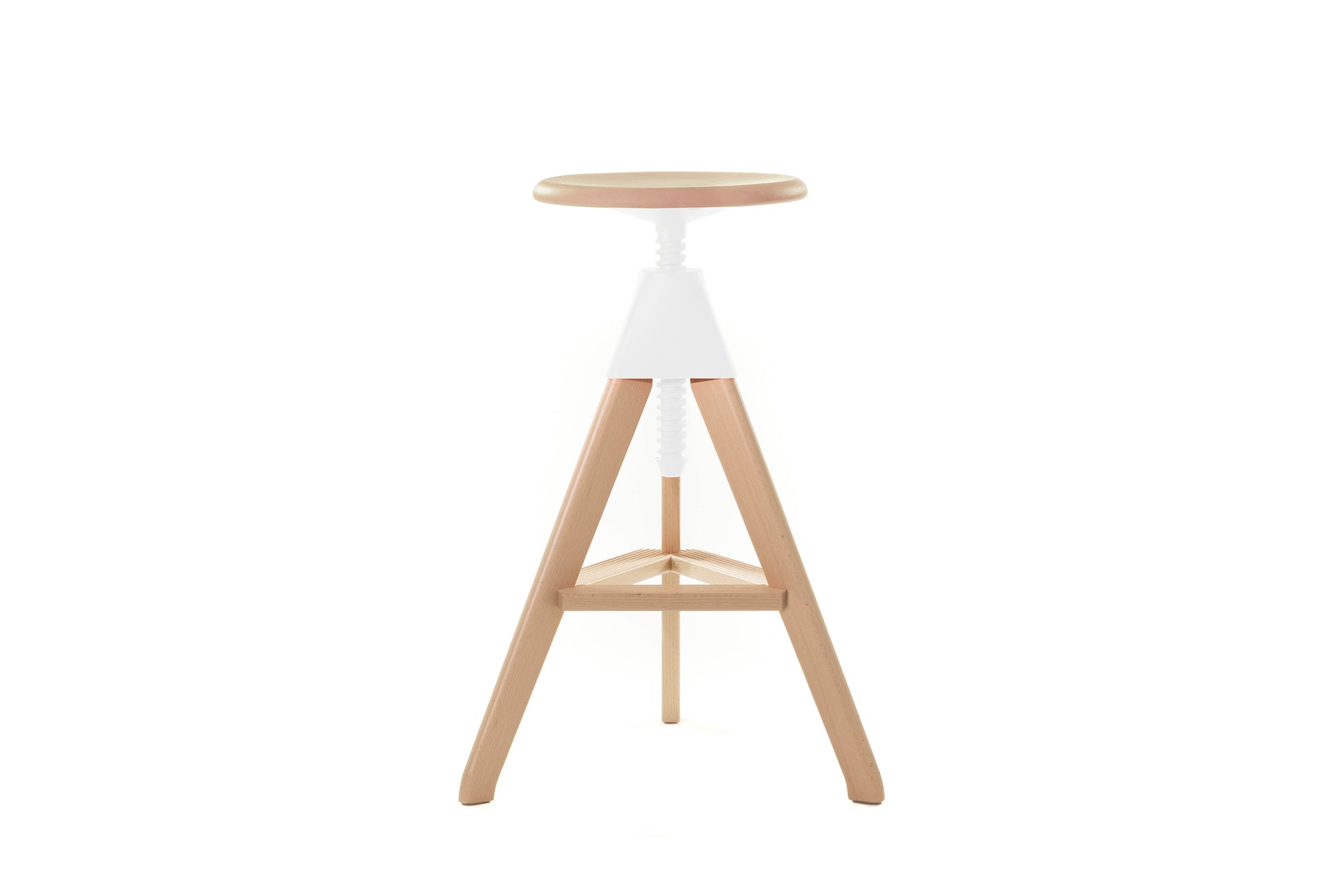 Tom stool white - front