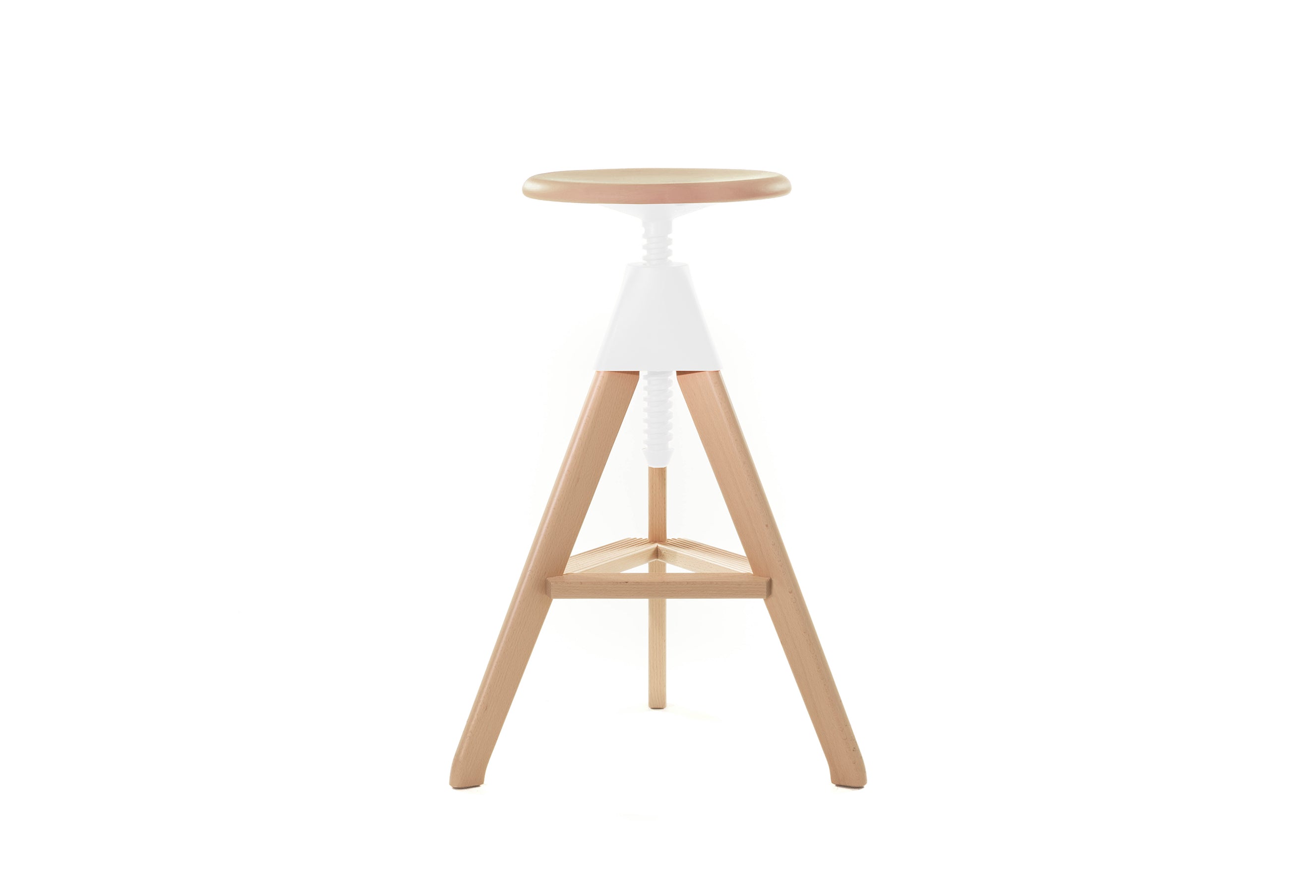 Tom stool white - front