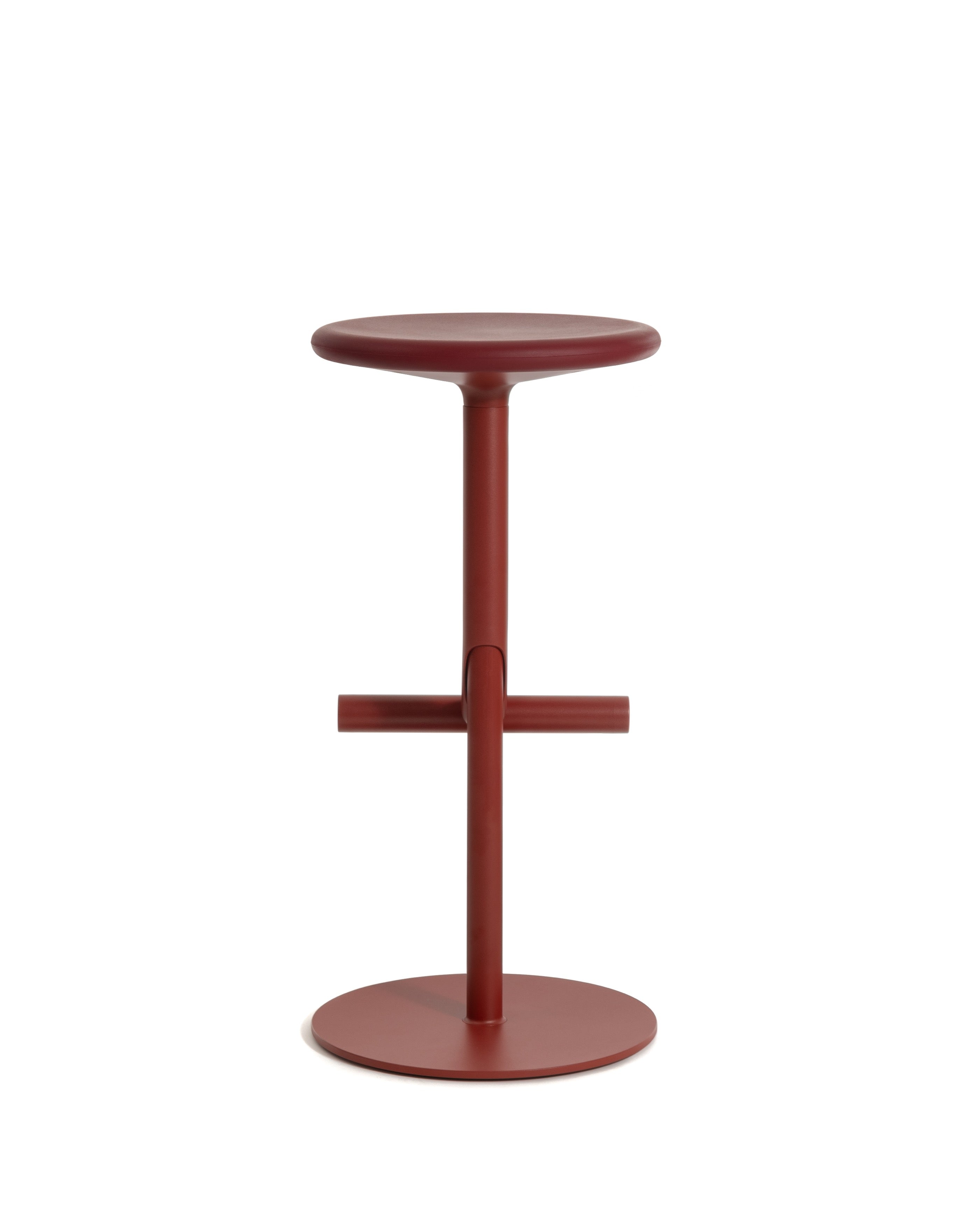 Tibu stool bordeaux - front