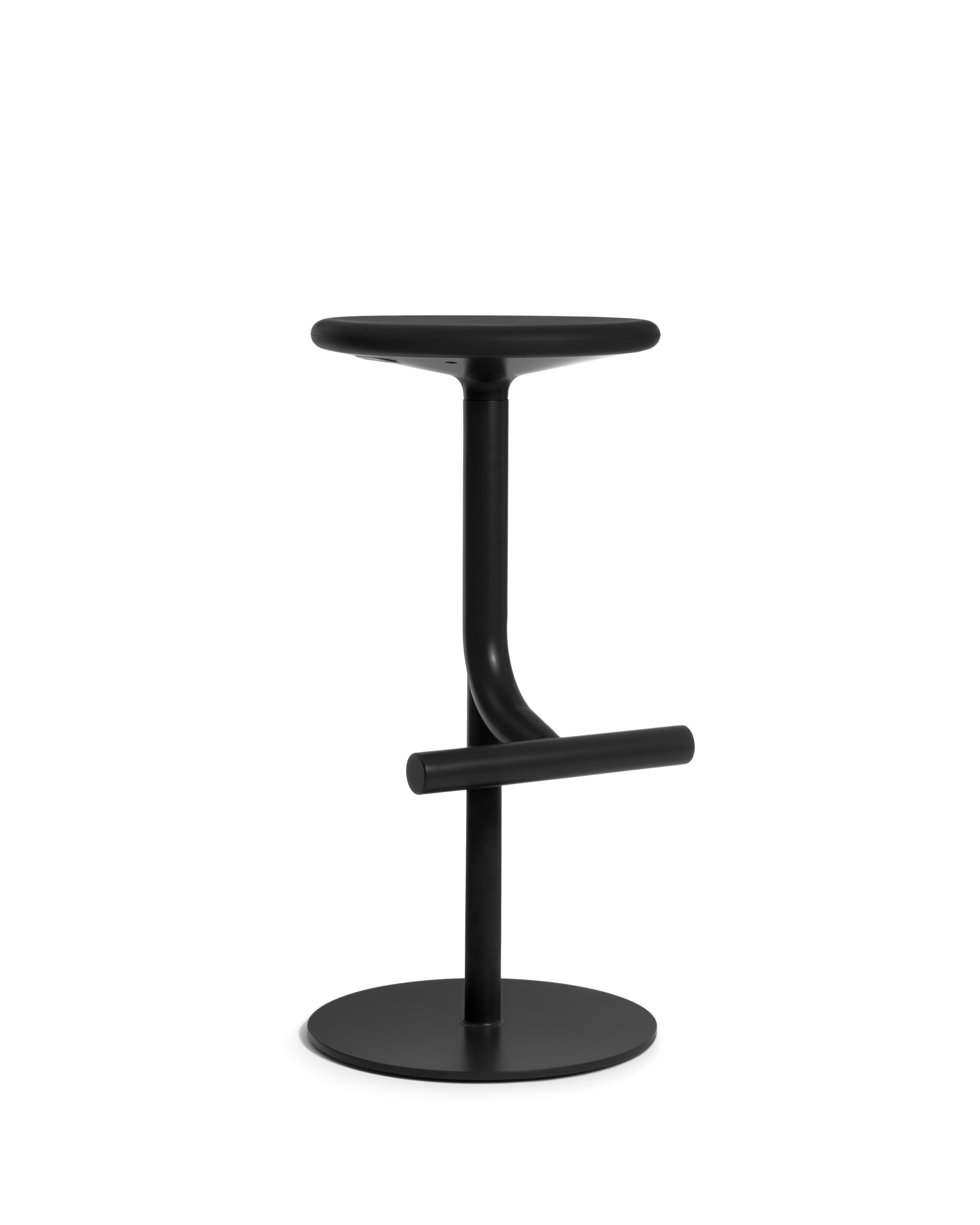 Tibu stool black - front