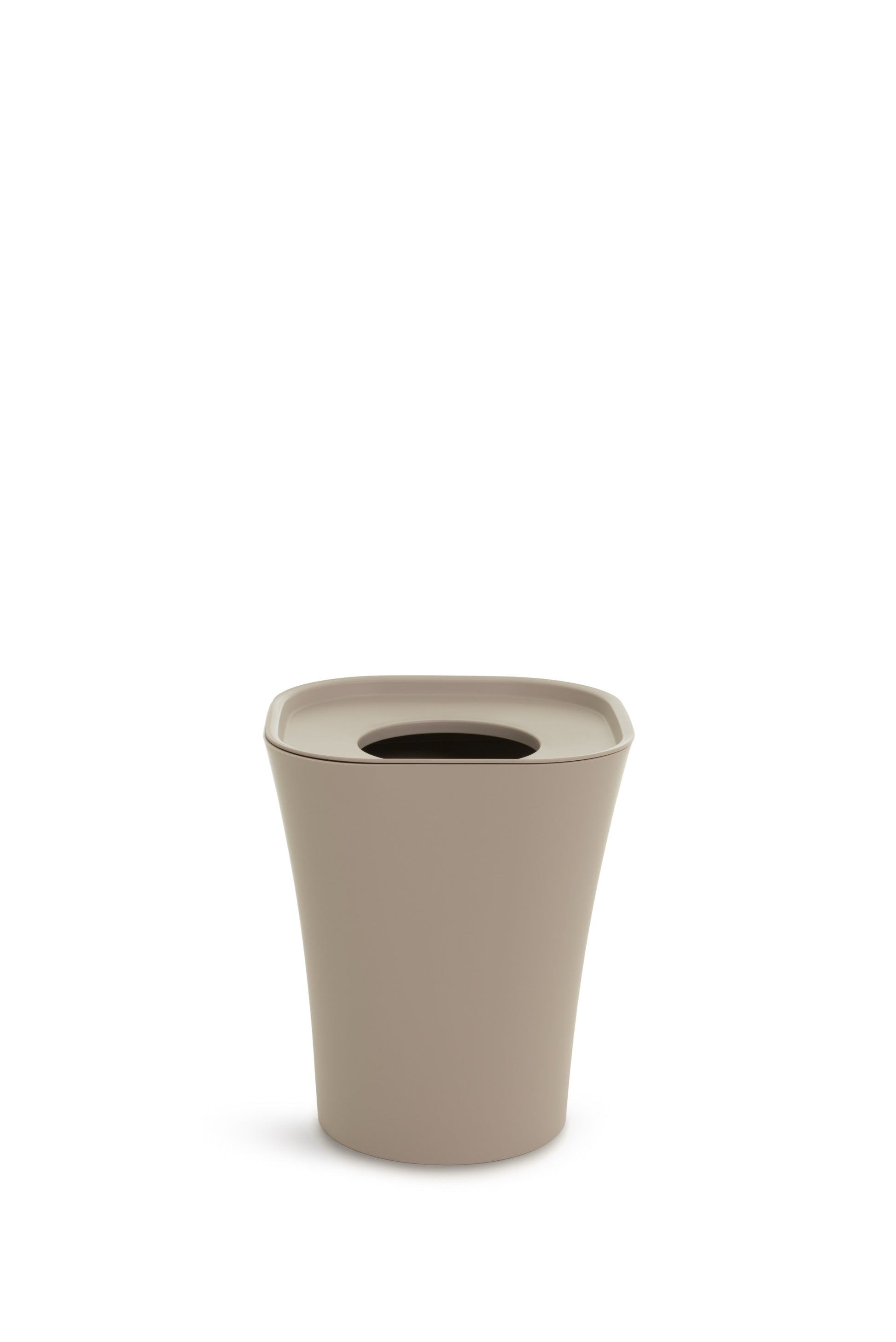 Trash bin beige - front