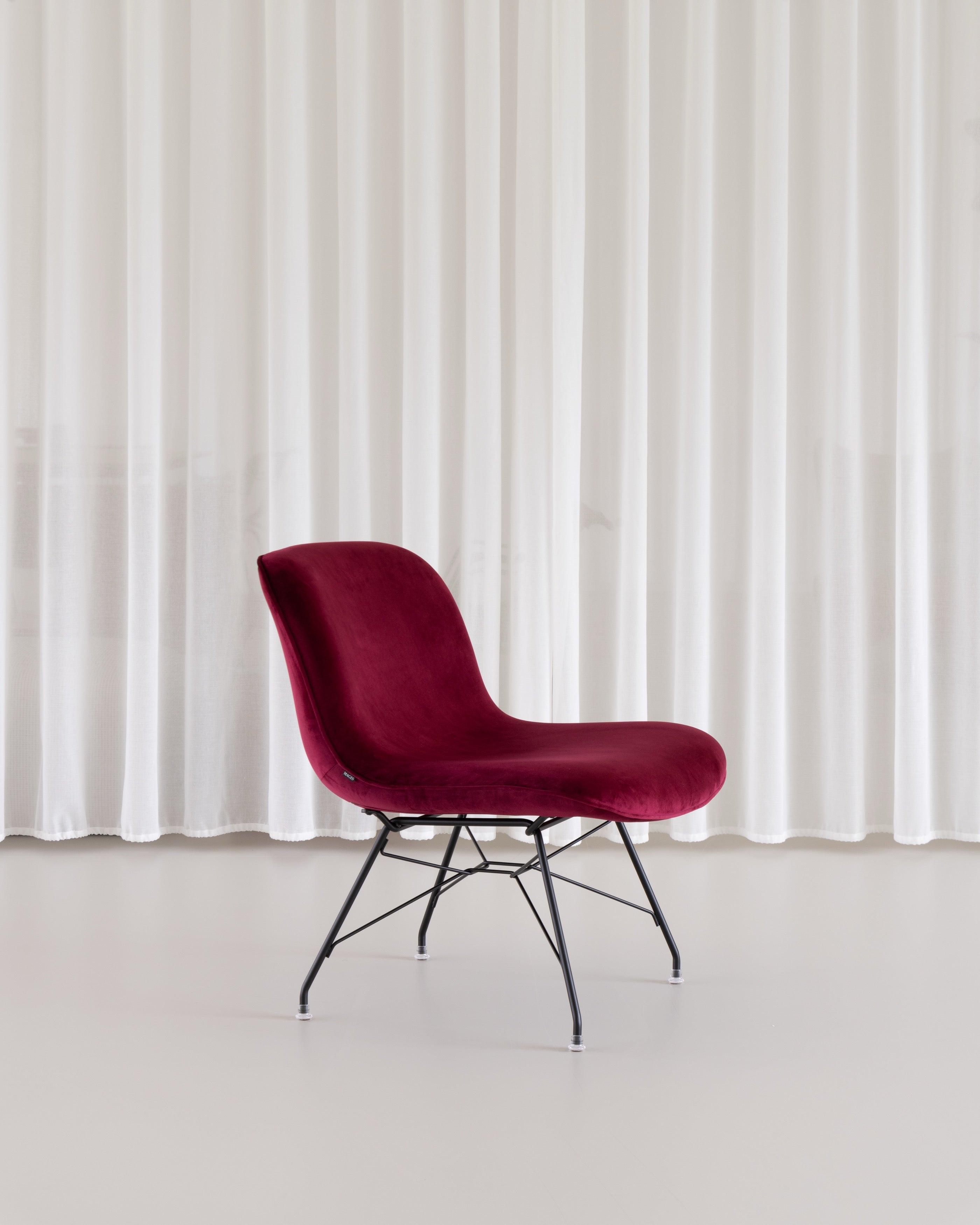 Troy armchair black velvet - lat