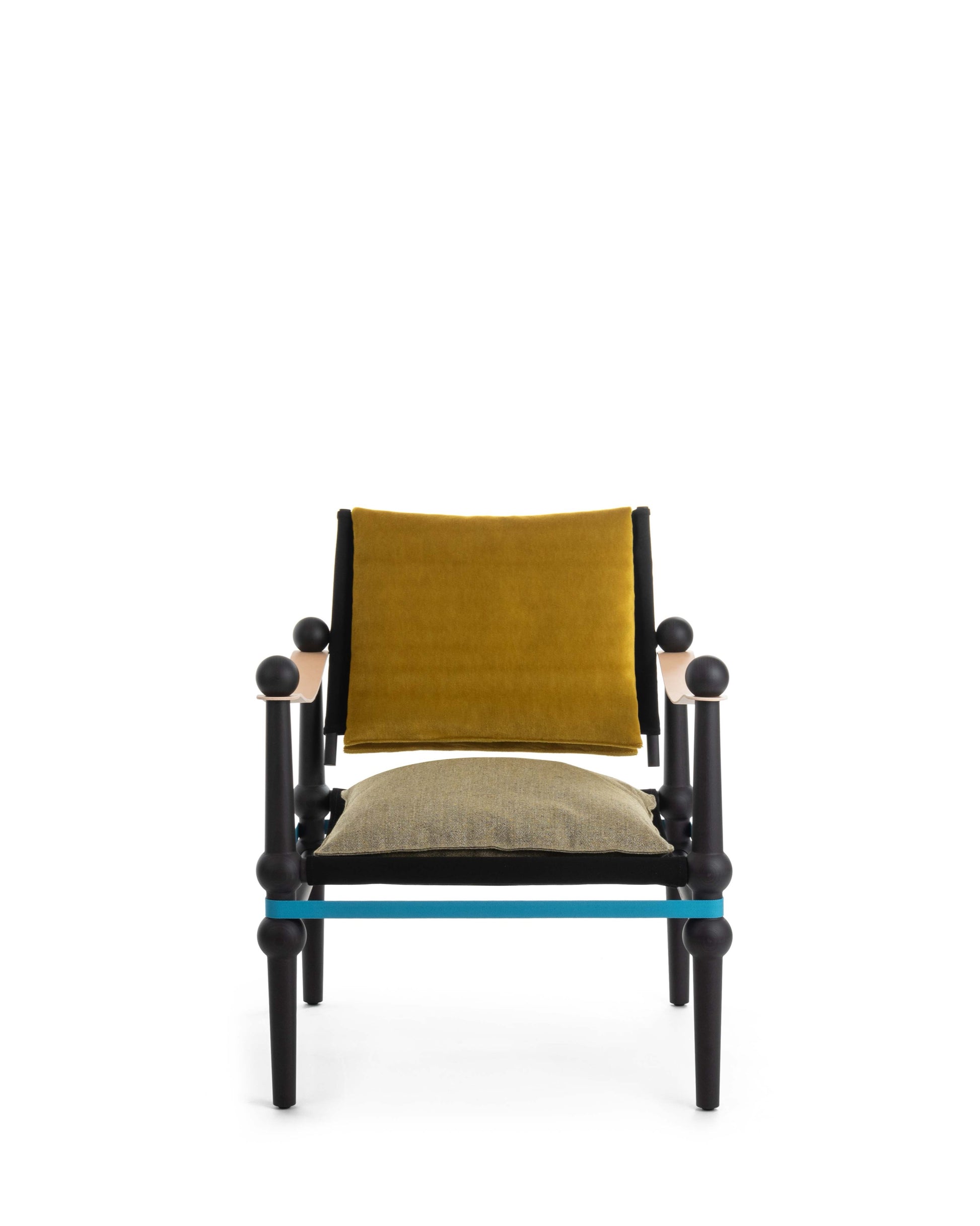 Twain armchair yellow - front