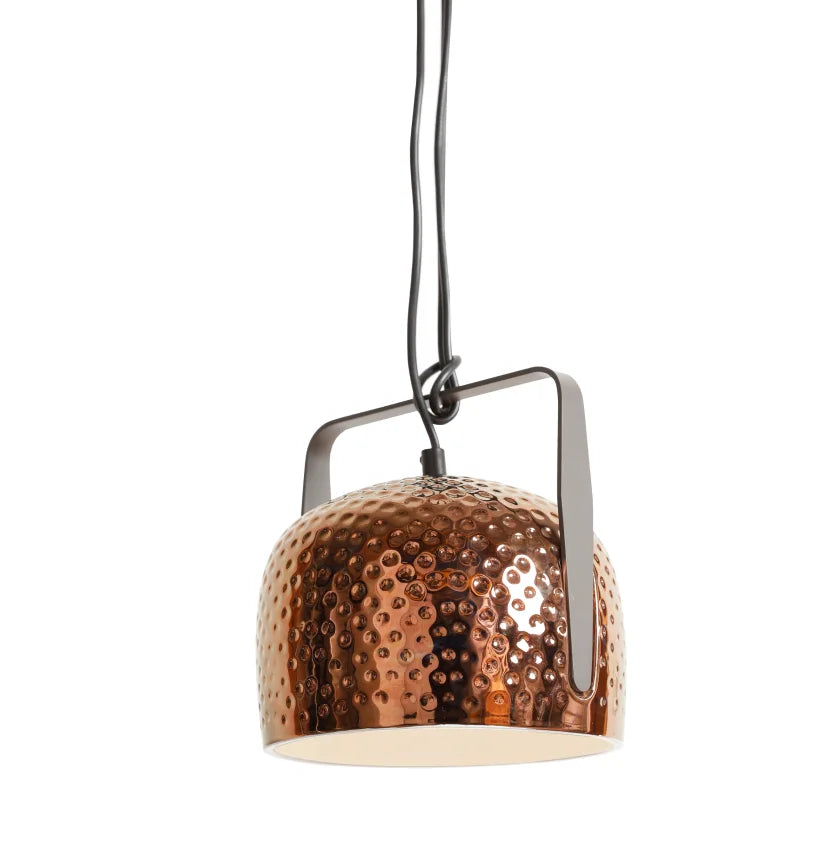Bag susp S bronze texture - lat