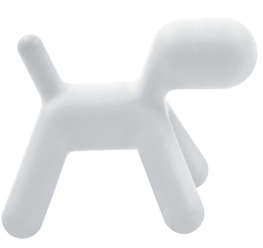 Puppy M white - front