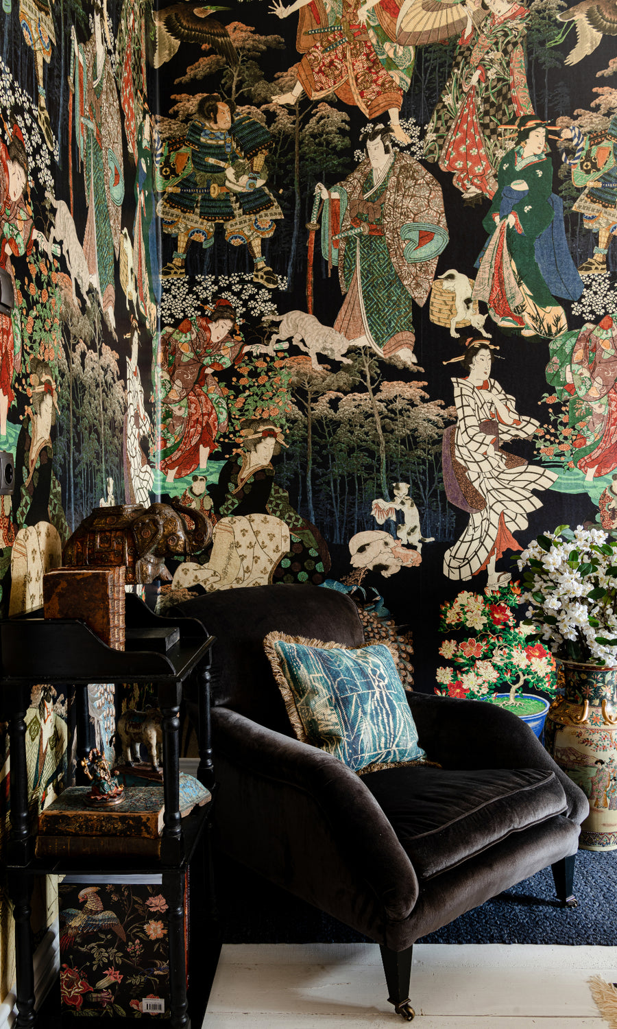 Tapet Samurai and Geisha