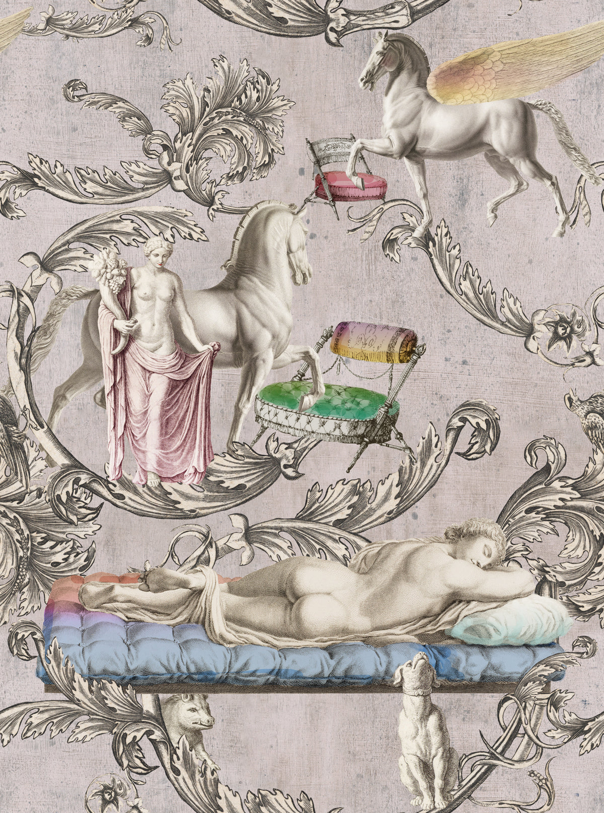 Sleeping  tapet - front