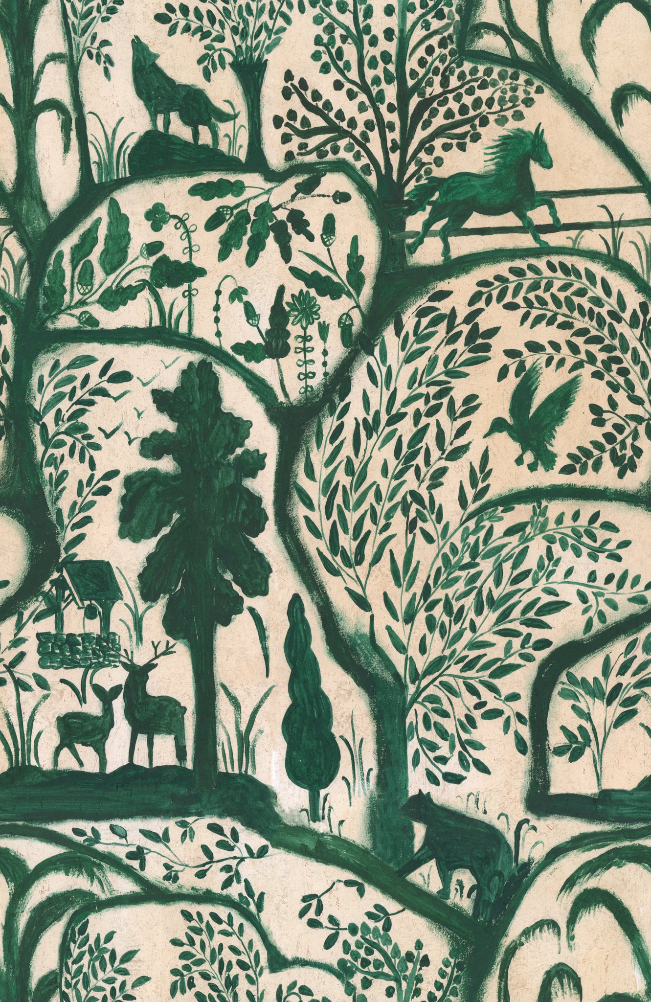The enchanted green tapet - front