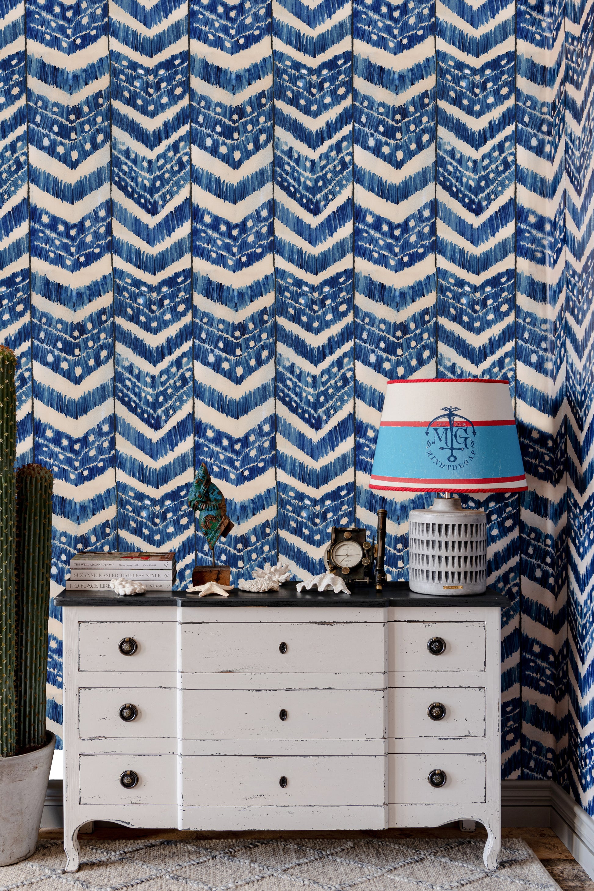 Turkish indigo tapet - life